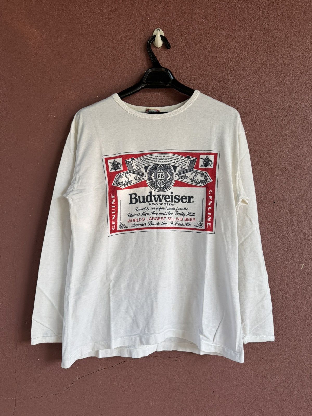 Budweiser Vintage Budweiser long Sleeves Size M Size US M / EU 48-50 / 2 - 1 Thumbnail