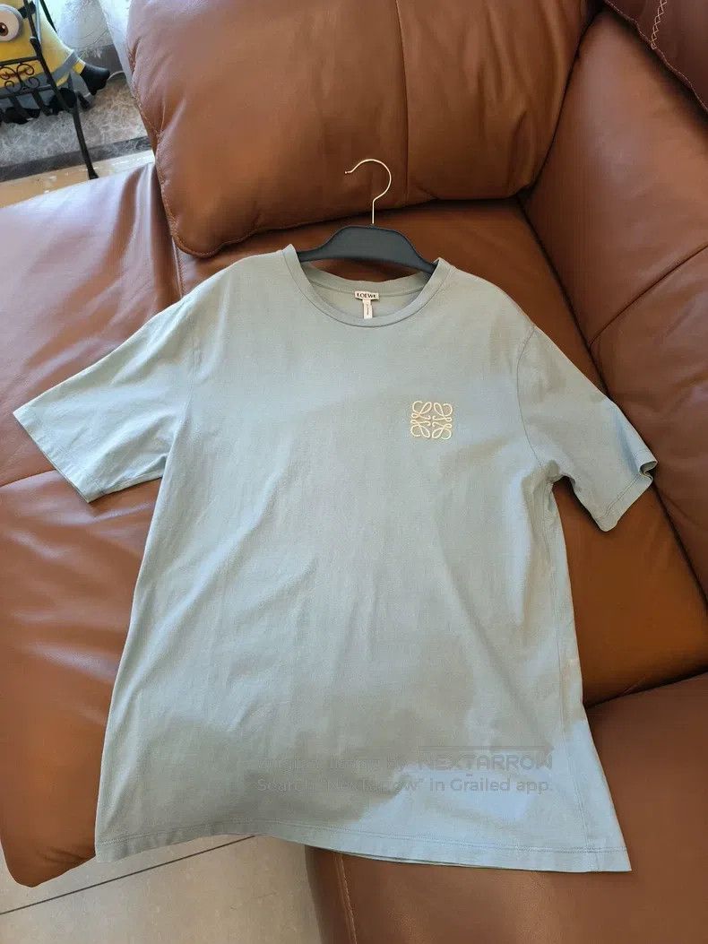 Loewe LOEWE Logo Embroidered T-Shirt, Haze Blue Size M / US 6-8 / IT 42-44 - 3 Thumbnail