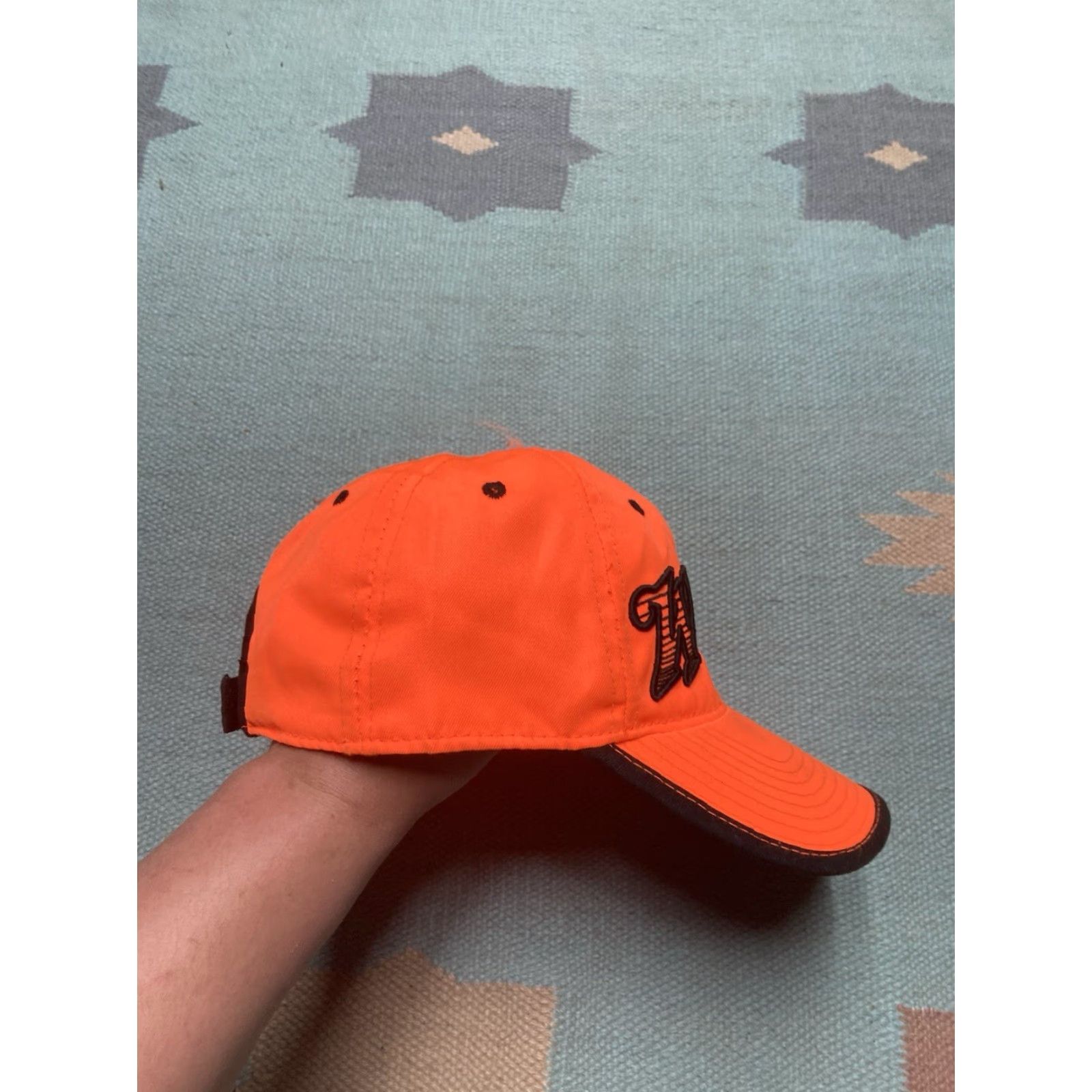 Vintage VINTAGE Winchester Strapback Hat Cap Hi Vis Blaze Orange Hunting Shotgun Guns Baseball Cap Men Adjustable Orange Blaze Hunting Mens Size 44L - 7 Thumbnail