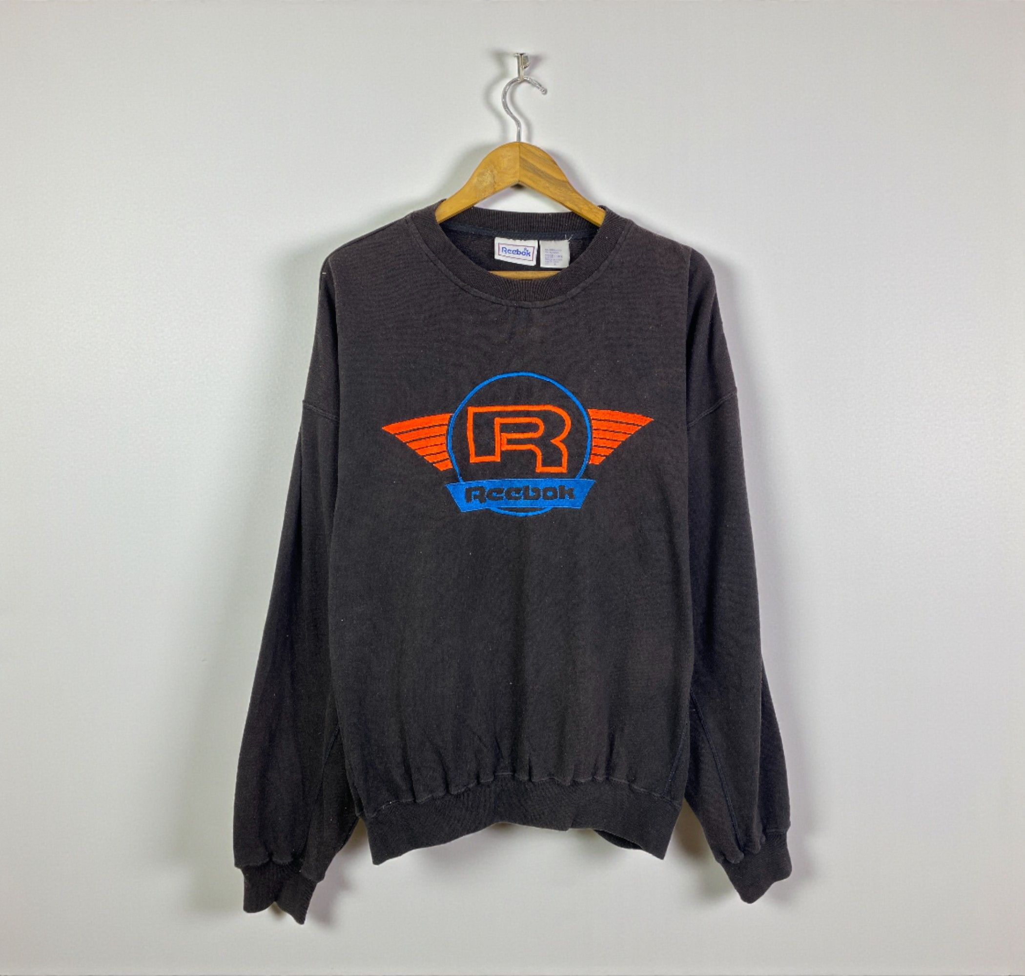 Reebok Vintage 90s Reebok Big Logo Pullover Sweatshirt SH0281 Size US M / EU 48-50 / 2 - 1 Thumbnail