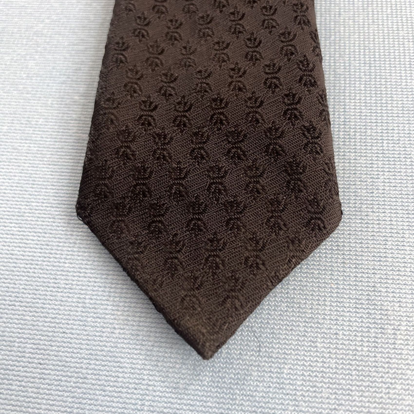 MCM VINTAGE Necktie 50s 60s Donegal Dacron 2" Tie Black Textured Geometry Slim MCM 2x56 Capsule Necktie Size ONE SIZE - 2 Thumbnail