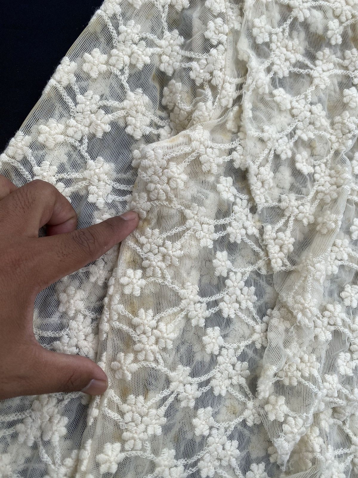 Comme des Garcons Rare Vintage AD1997 Comme Des Garcons CDG tricot Lace Tops Size XS / US 0-2 / IT 36-38 - 9 Thumbnail
