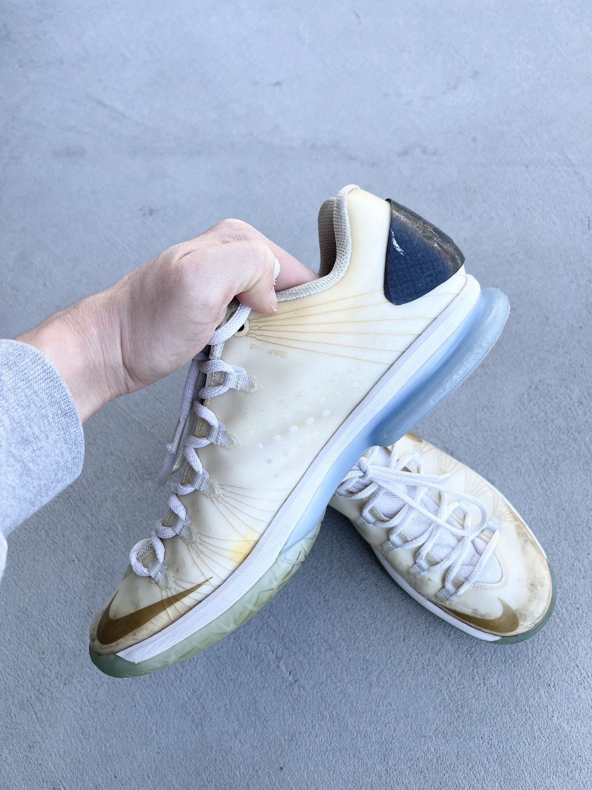 Nike STEAL! KD 5 Elite White Gold Size US 8.5 / EU 41-42 - 5 Thumbnail