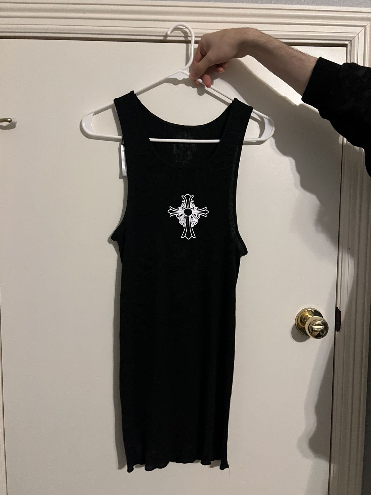 トップス Chrome hearts rib Tank Top old model CHROME HEARTS RIBBED TANK TOP BLACK – 8pm Canada Store