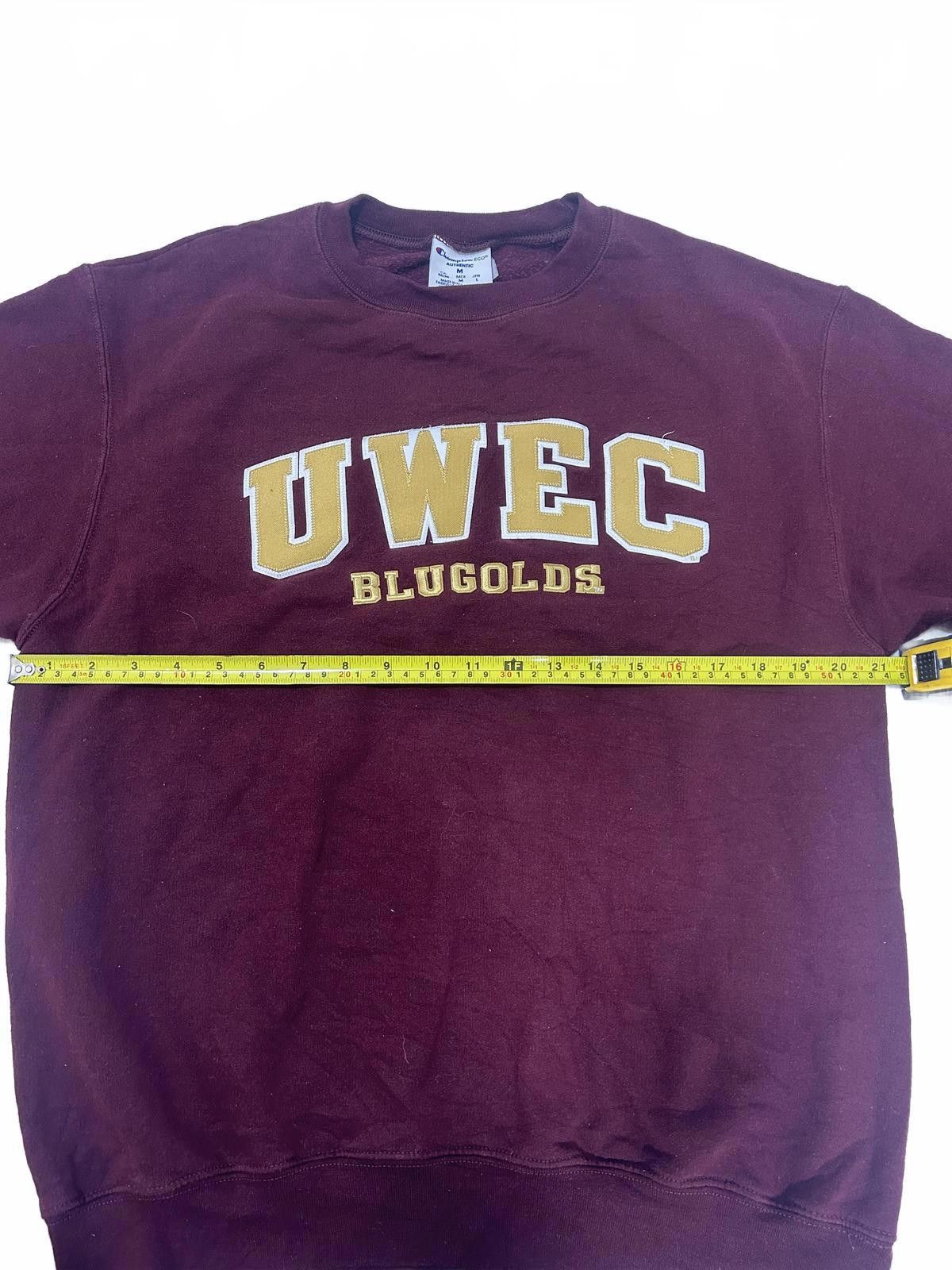 Champion UWEC Blugolds Maroon Crewneck Sweatshirt Medium Size US M / EU 48-50 / 2 - 4 Thumbnail