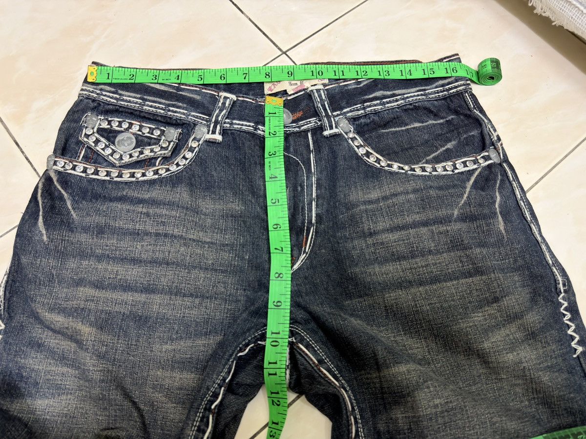 Hysteric Glamour Laguna Beach Fleur De Lis Embellishment Flared White Stitch Size US 32 / EU 48 - 15 Thumbnail