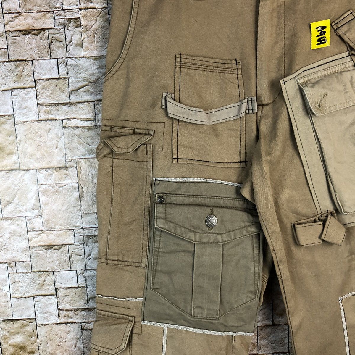 Japanese Brand DL Burtle Brown Custom Cargo Multipocket Pants #A969 Size US 30 / EU 46 - 10 Thumbnail