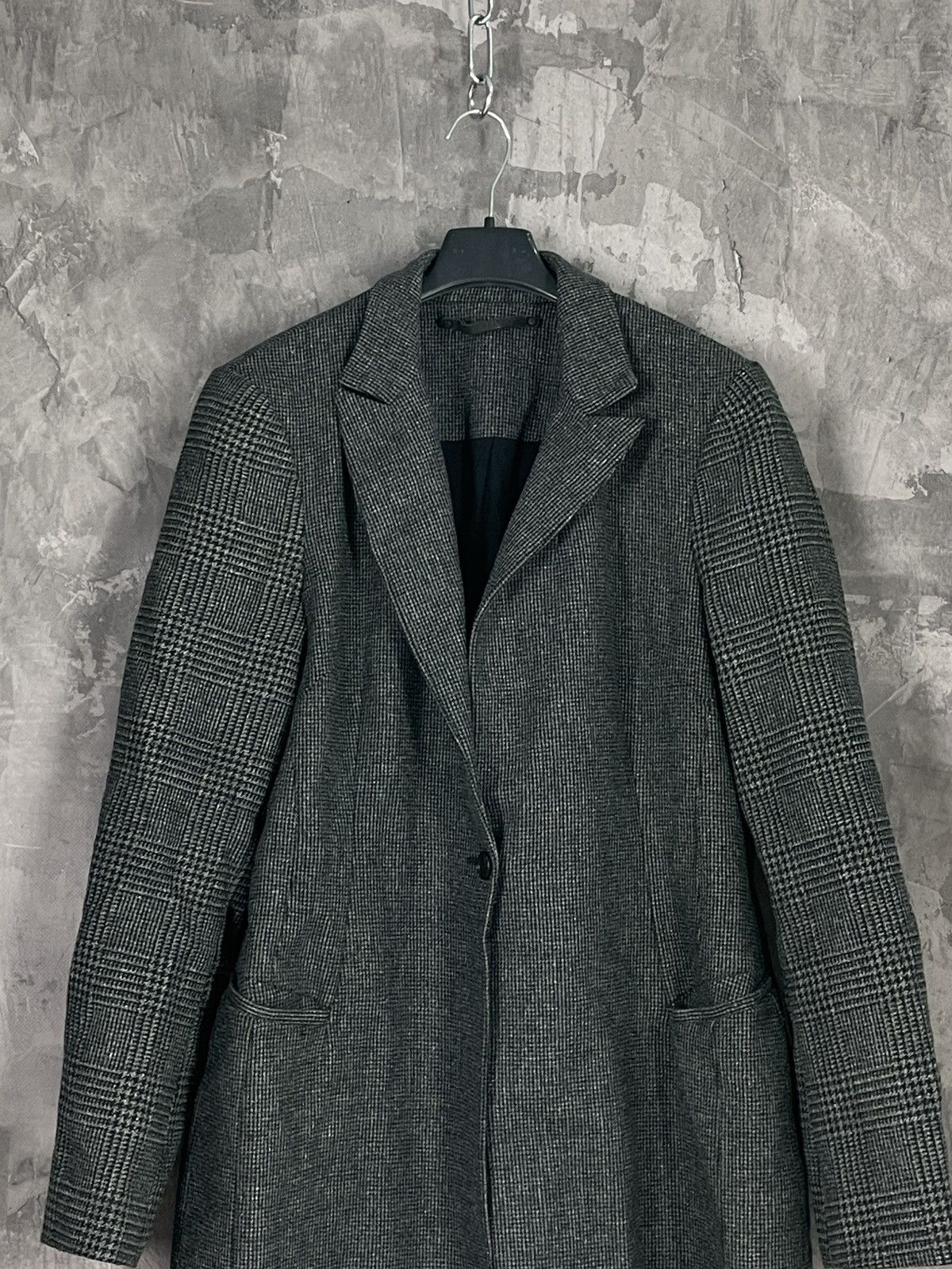 Allsaints × Vintage Allsaints wool Avant Garde coat Streetwear Y2K Size US S / EU 44-46 / 1 - 2 Thumbnail