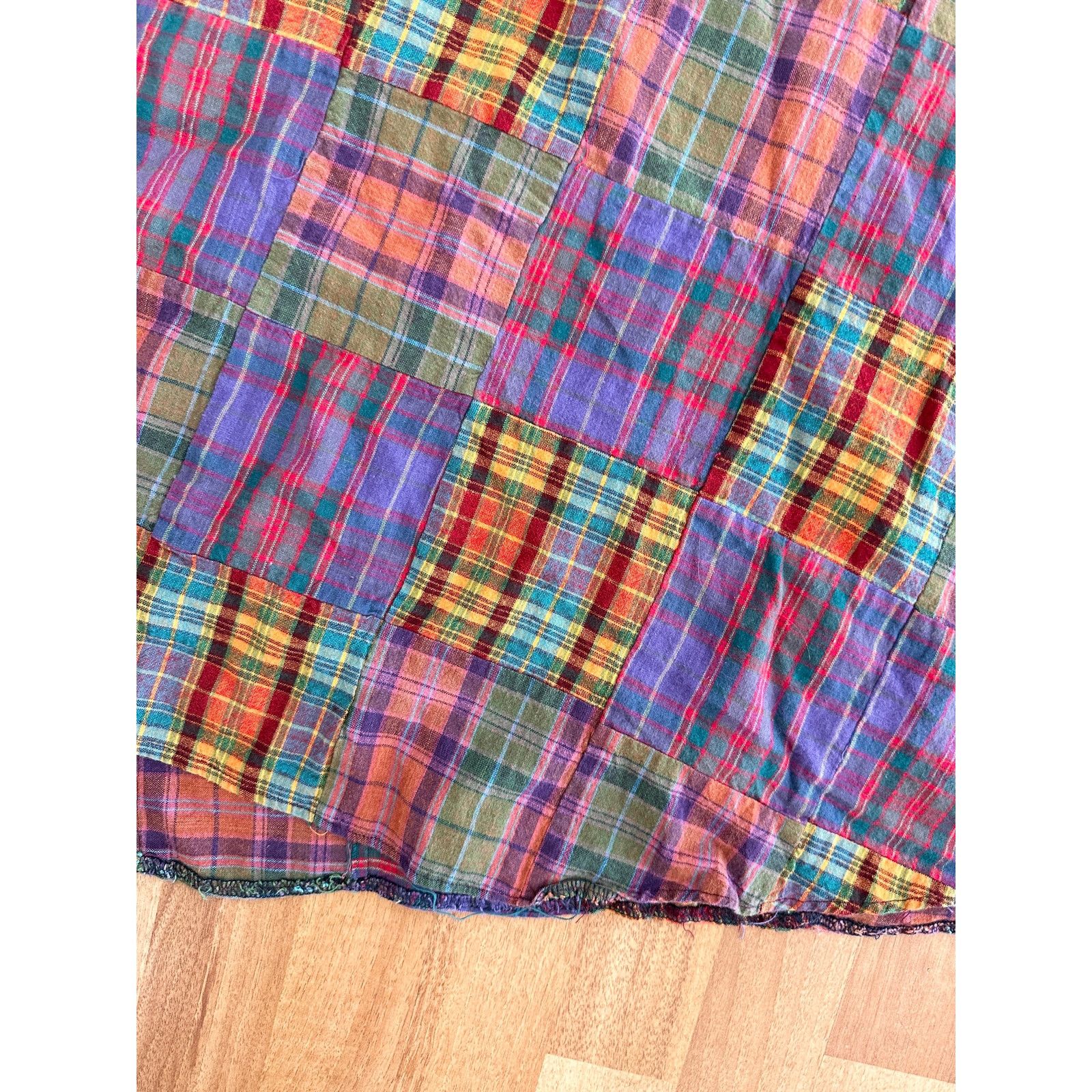 Vintage Vintage 60s 70s Patchwork Midi Skirt Size 27" / US 4 / IT 40 - 7 Thumbnail