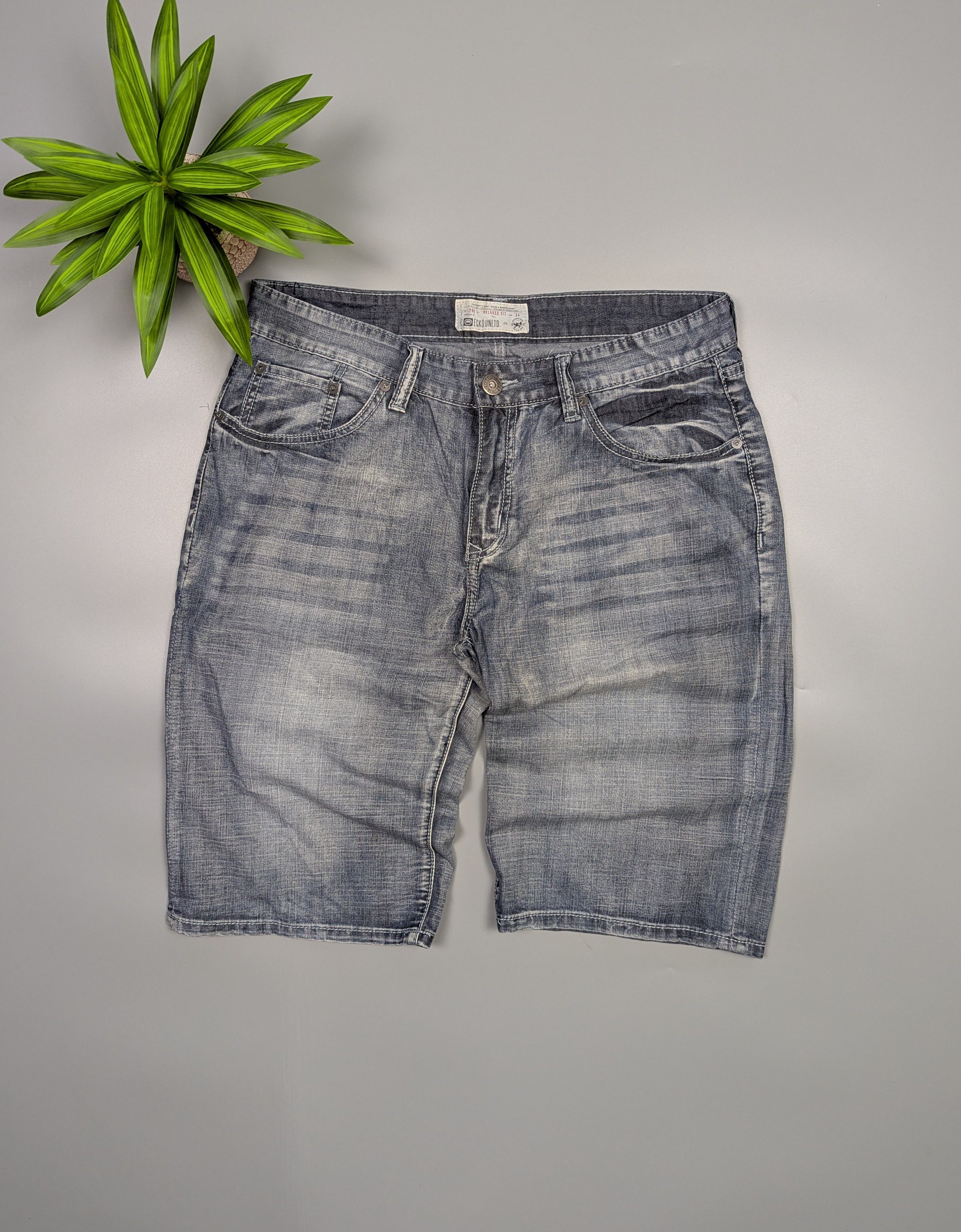 Ecko Unltd. Ecko Unltd Men’s Jeans Shorts Relaxed Fit Baggy Denim Y2K Size US 34 / EU 50 - 1 Thumbnail