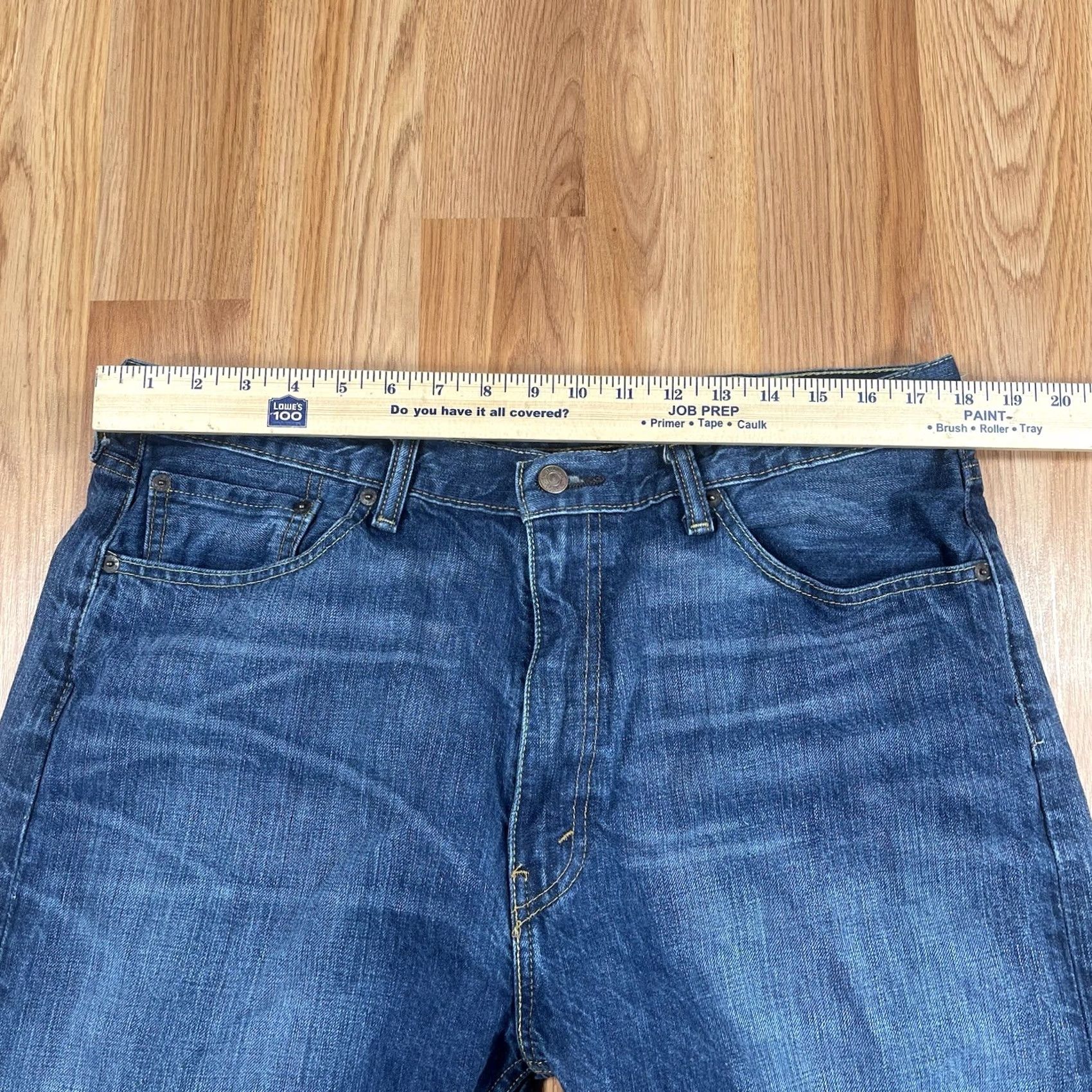 Levi's Levi'S Jeans Mens 38 Blue Men 38Wx34L Strauss Straight Leg Fit Denim Cotton Size US 38 / EU 54 - 3 Thumbnail