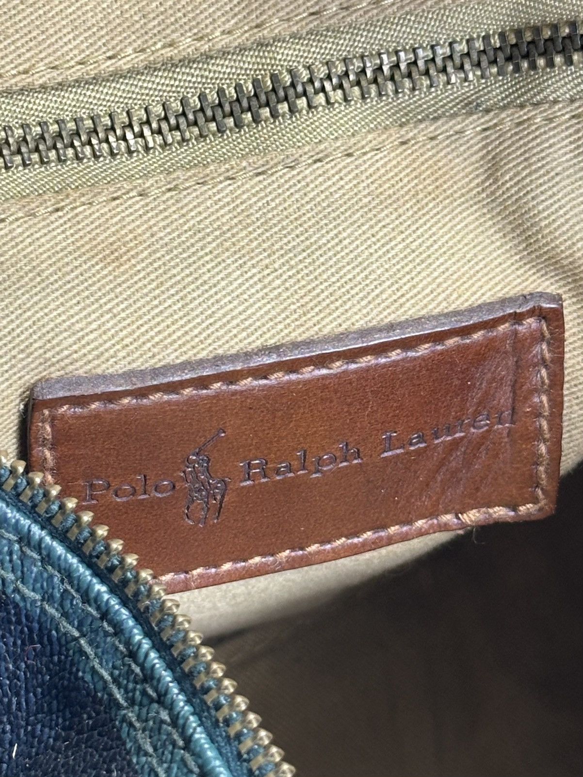 Polo Ralph Lauren 1990s POLO RALPH LAUREN TARTAN PLAID LEATHER DUFFLE BAG Size ONE SIZE - 8 Thumbnail
