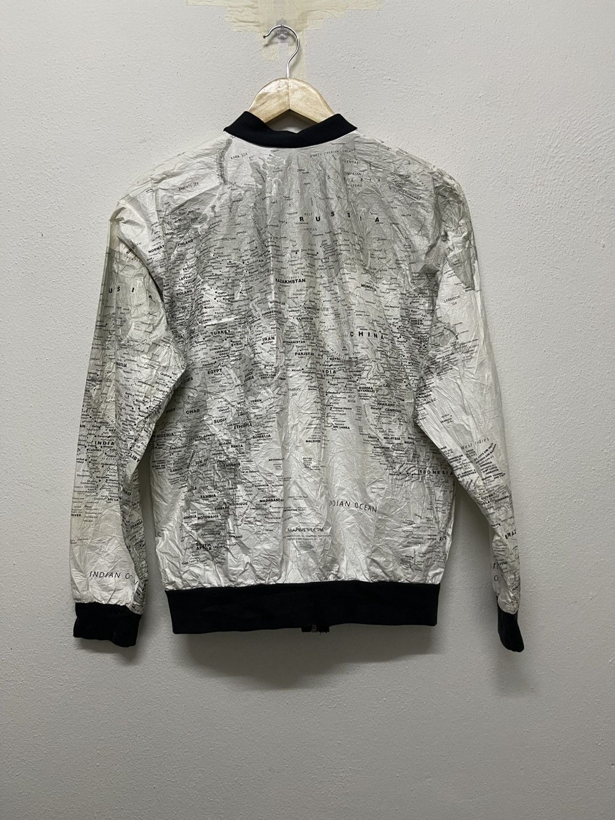Other 90s KURT COBAIN STYLE MAPS JACKET BY LESLIE JORDAN Size US S / EU 44-46 / 1 - 2 Thumbnail
