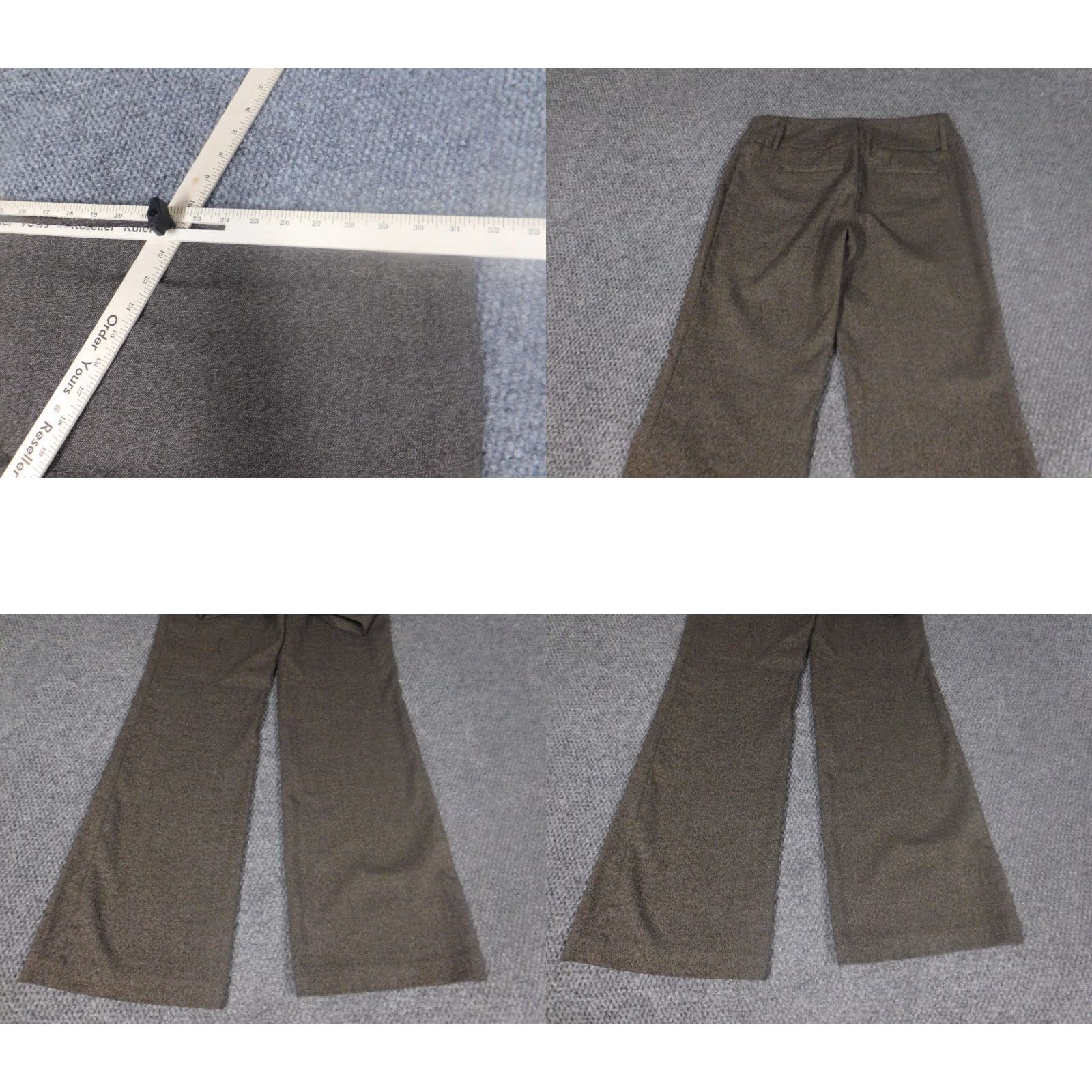 Apt. 9 Apt. 9 Womens Pants 4 Brown Straight Chino Cotton Microfiber Lightweight Regular Inseam 31 in Size 27" / US 4 / IT 40 - 8 Thumbnail