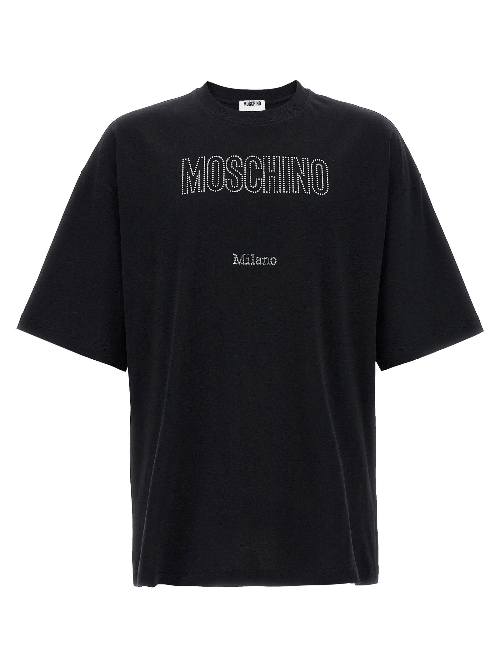 Moschino Rhinestone logo T-shirt Size US S / EU 44-46 / 1 - 1 Thumbnail