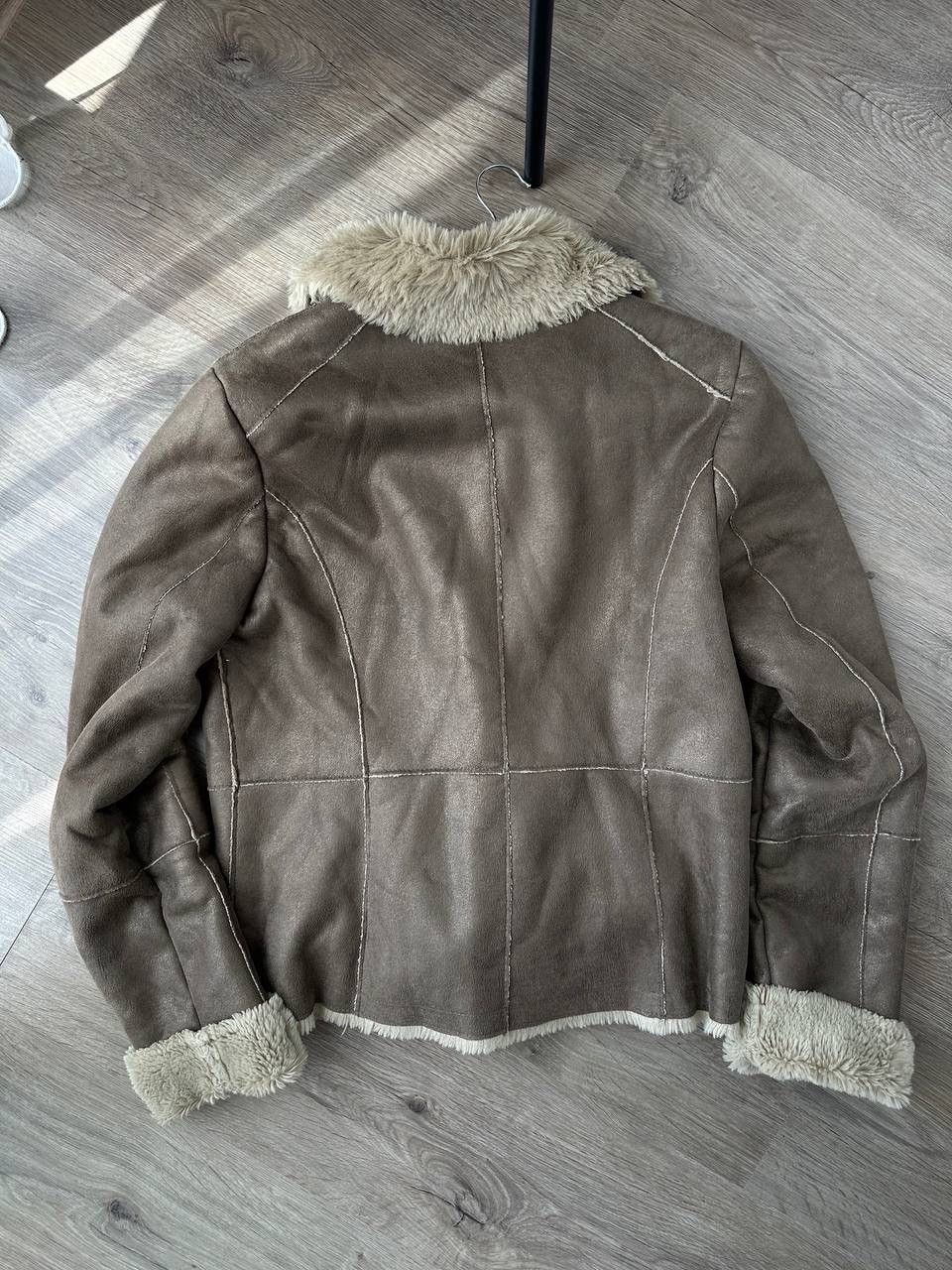 Japanese Brand × Vintage Vintage Japanese Avantgarde Faux Beige B.3 Style Jacket Y2K Size S / US 4 / IT 40 - 16 Thumbnail
