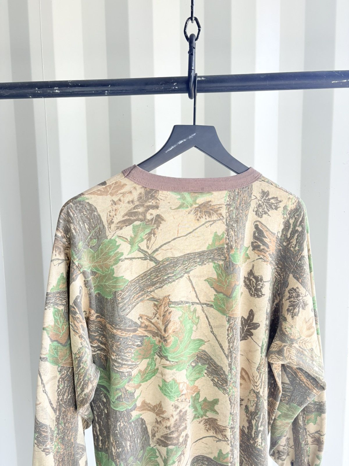 Vintage Camo Shirt Sun Faded Trashed ERD grunge paper thin Size US XL / EU 56 / 4 - 6 Thumbnail
