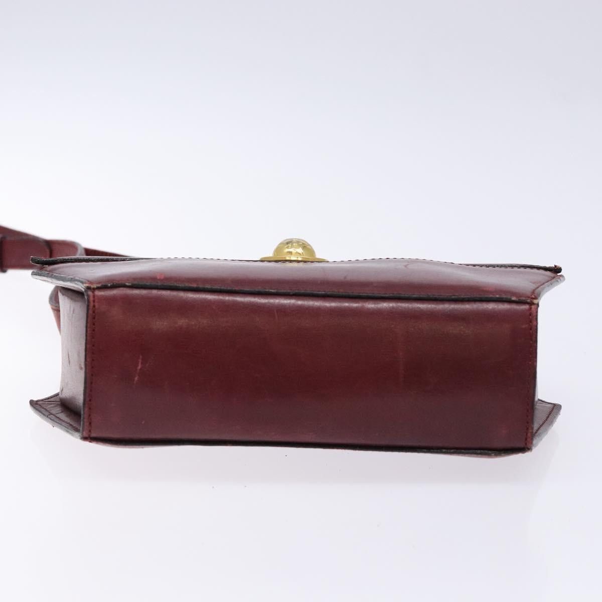 Celine CELINE Shoulder Bag Leather Bordeaux Gold Size ONE SIZE - 9 Thumbnail
