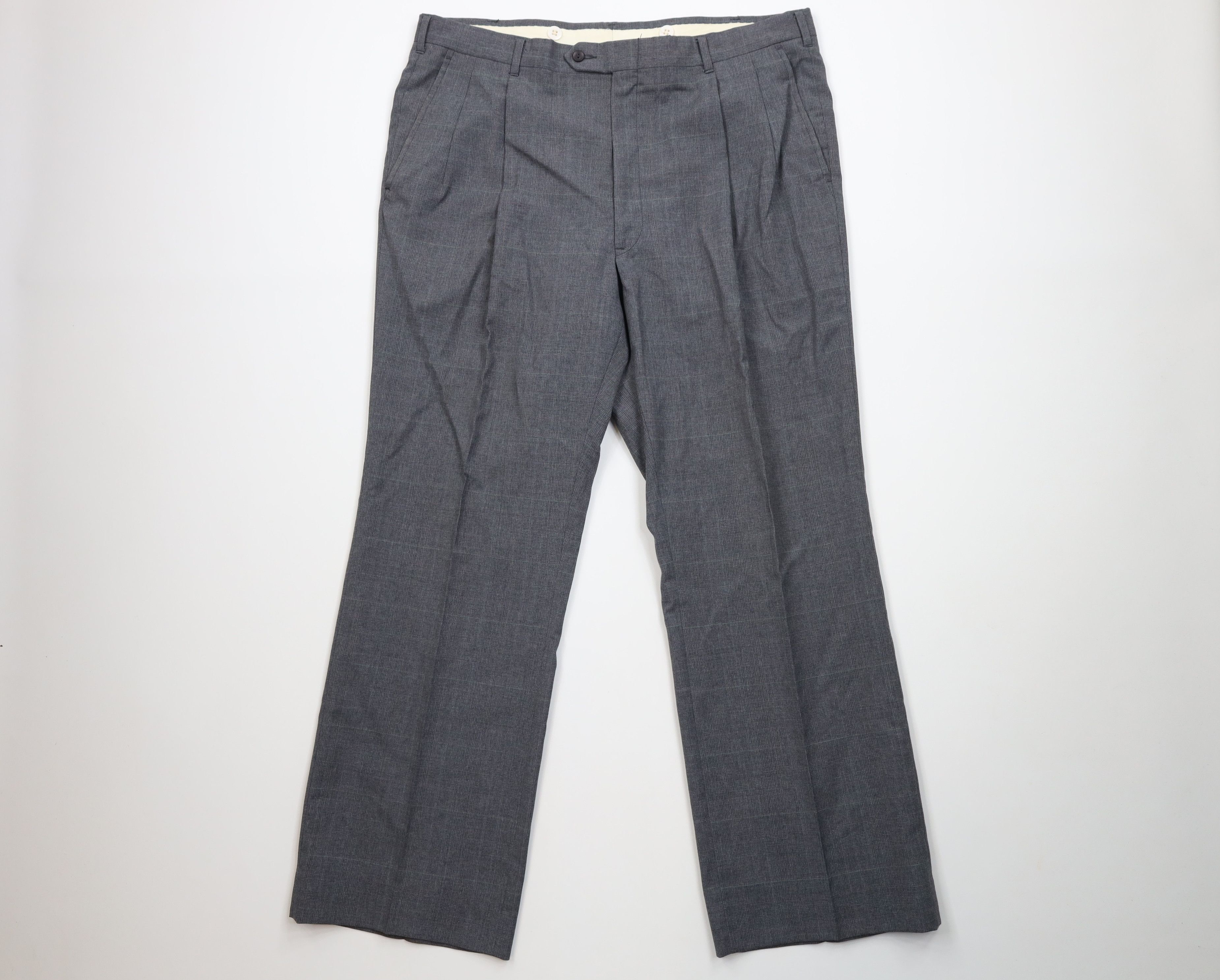 Vintage Vintage 70s Streetwear Wool Blend Wide Leg Chino Pants Size US 38 / EU 54 - 1 Thumbnail