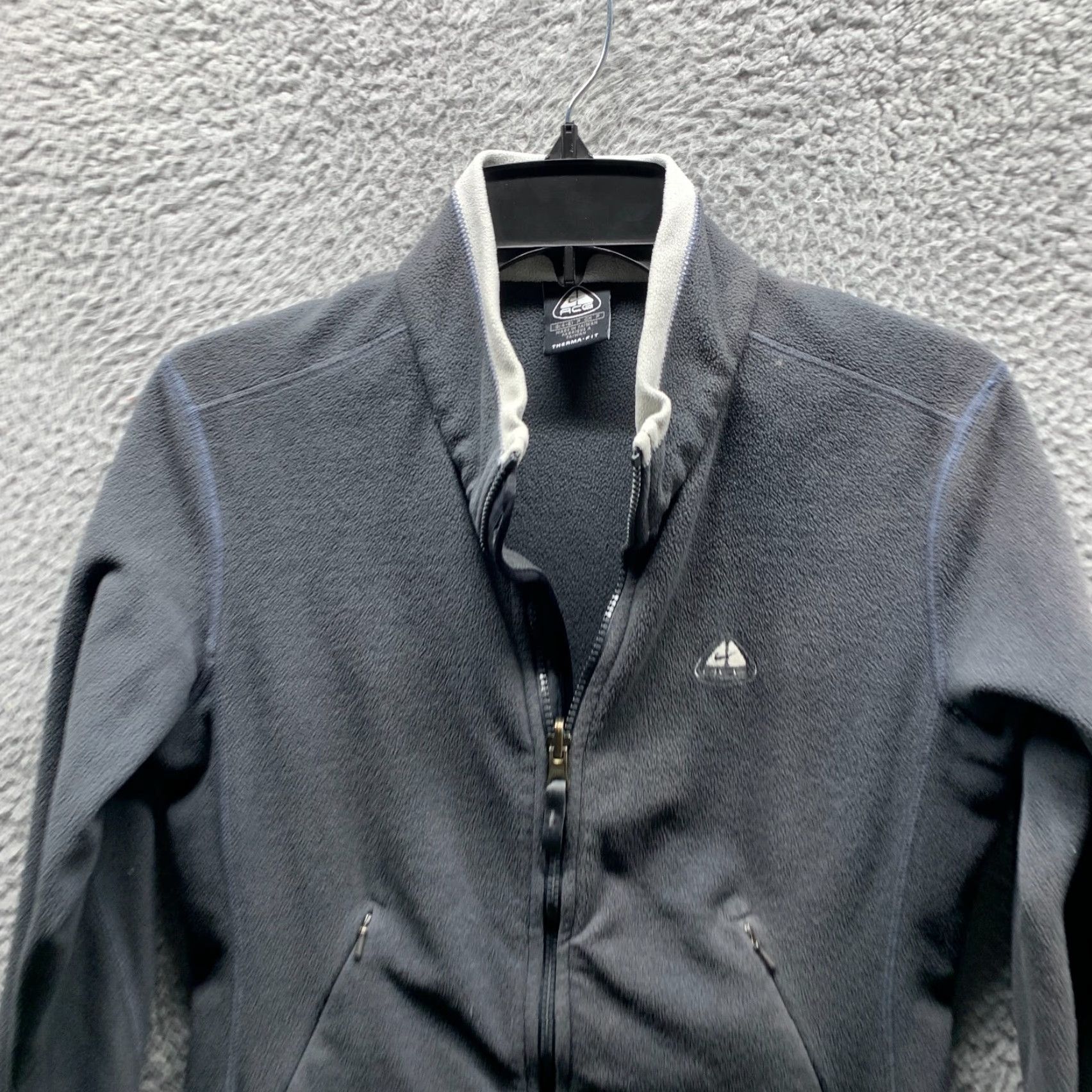 Nike Nike ACG Hoodie Womens Small Gray Zip Up Fleece Casual Lightweight 90s Logo Short Sleeve? Size S / US 4 / IT 40 - 2 Thumbnail