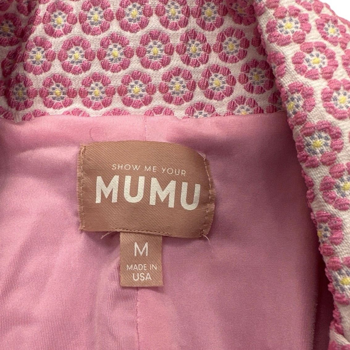 Show Me Your MuMu Show Me Your Mumu Waldorf Jacket Pink Jacquard Blazer M Size M / US 6-8 / IT 42-44 - 3 Thumbnail