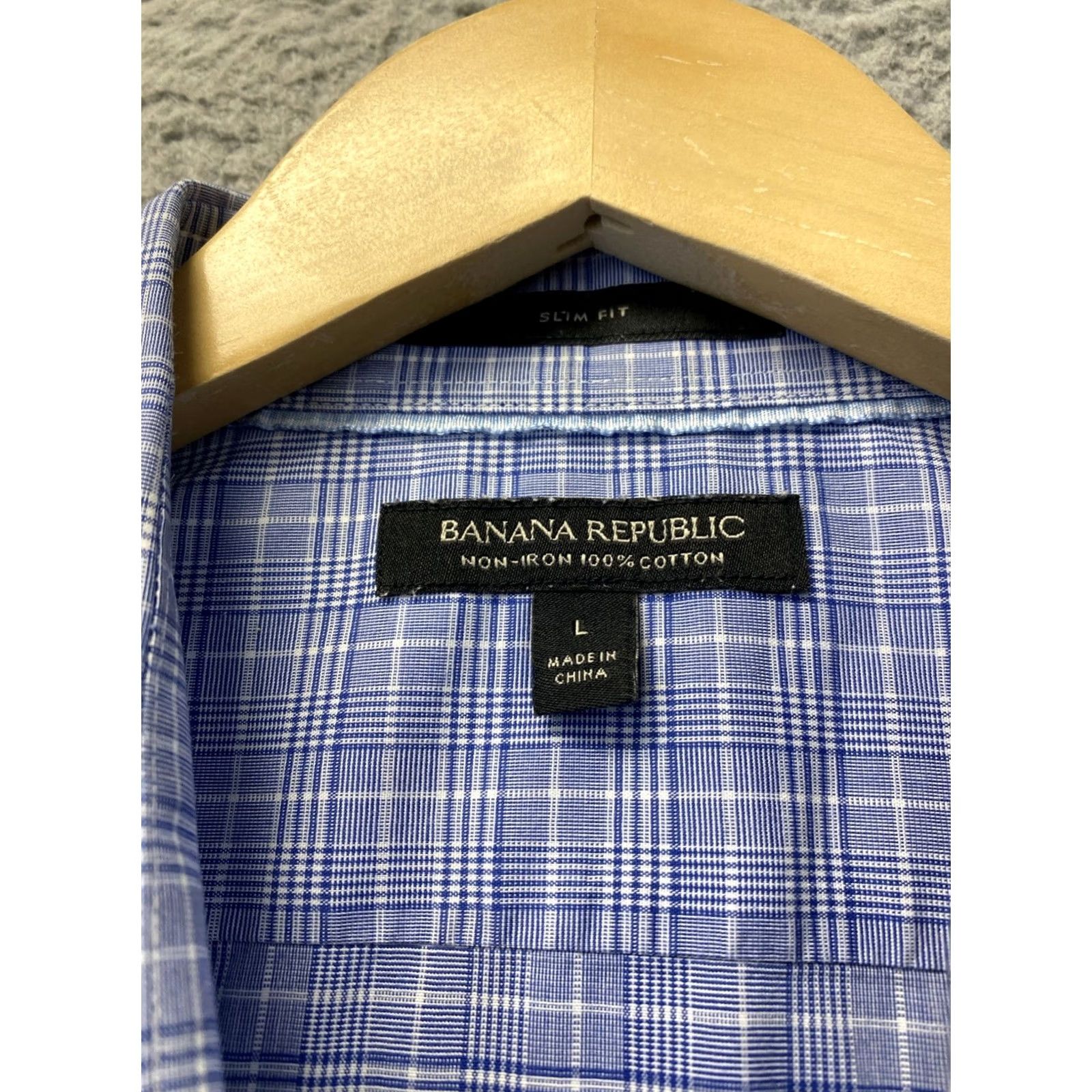 Banana Republic VINTAGE Banana Republic Button Shirt Mens L Blue Cotton Slim Fit Long Sleeve /0826 Size US L / EU 52-54 / 3 - 4 Thumbnail
