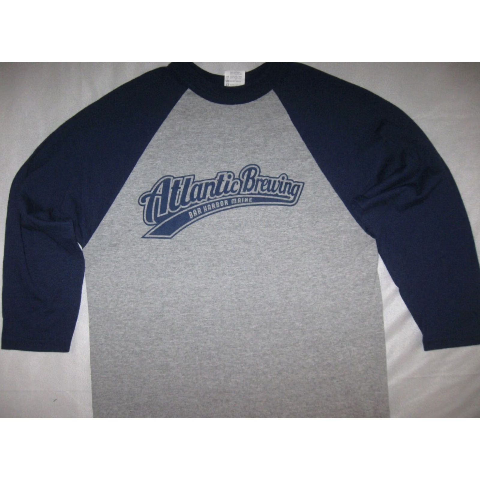Augusta Sportswear ATLANTIC BREWING CO Bar Harbor Maine Shirt Adult Small Raglan T BEER ALE MIDTOWN Size US S / EU 44-46 / 1 - 3 Thumbnail