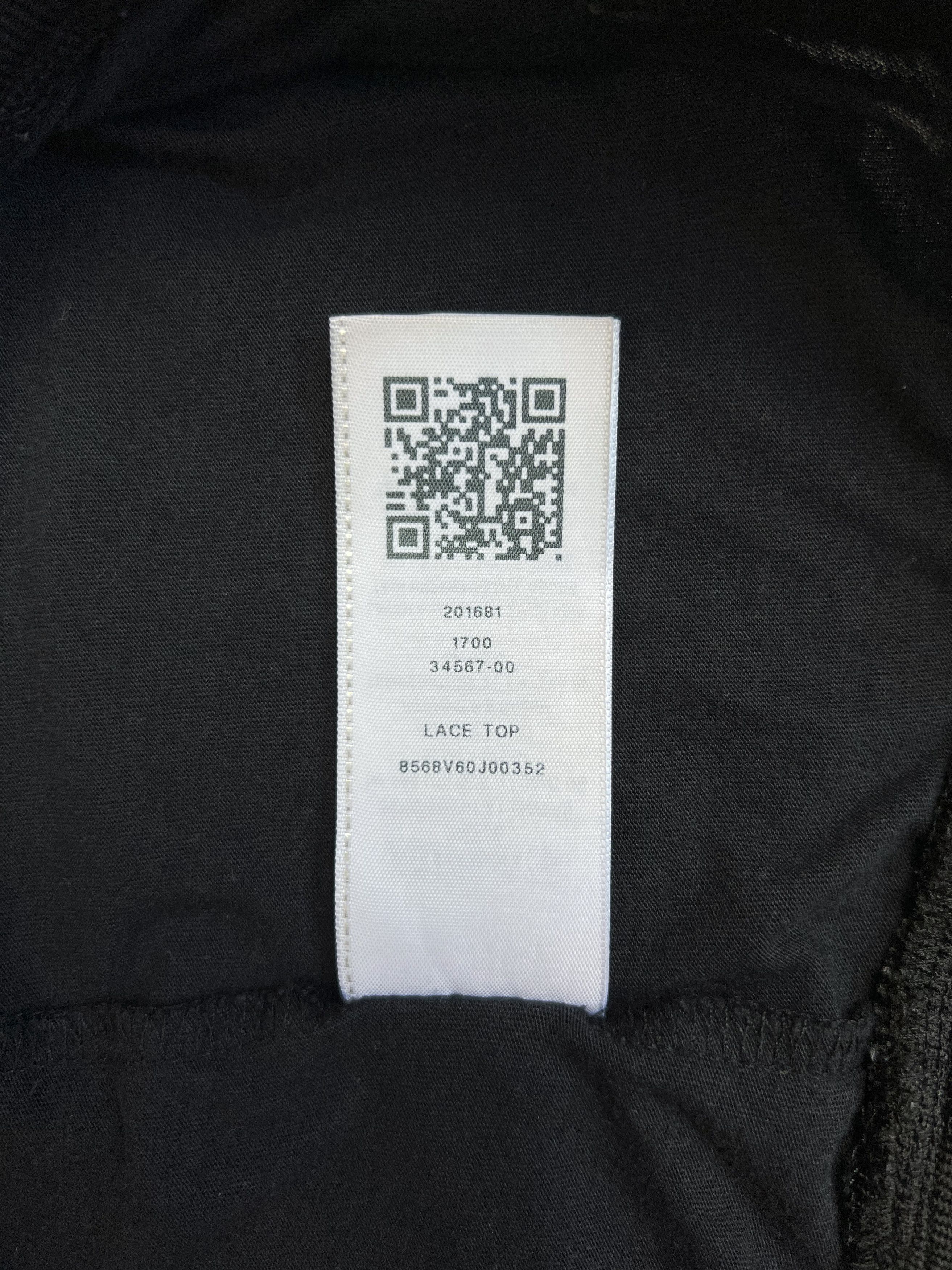 True Religion True Religion XS Lace Mesh Tank Top Black White High Neck Size XS / US 0-2 / IT 36-38 - 18 Thumbnail