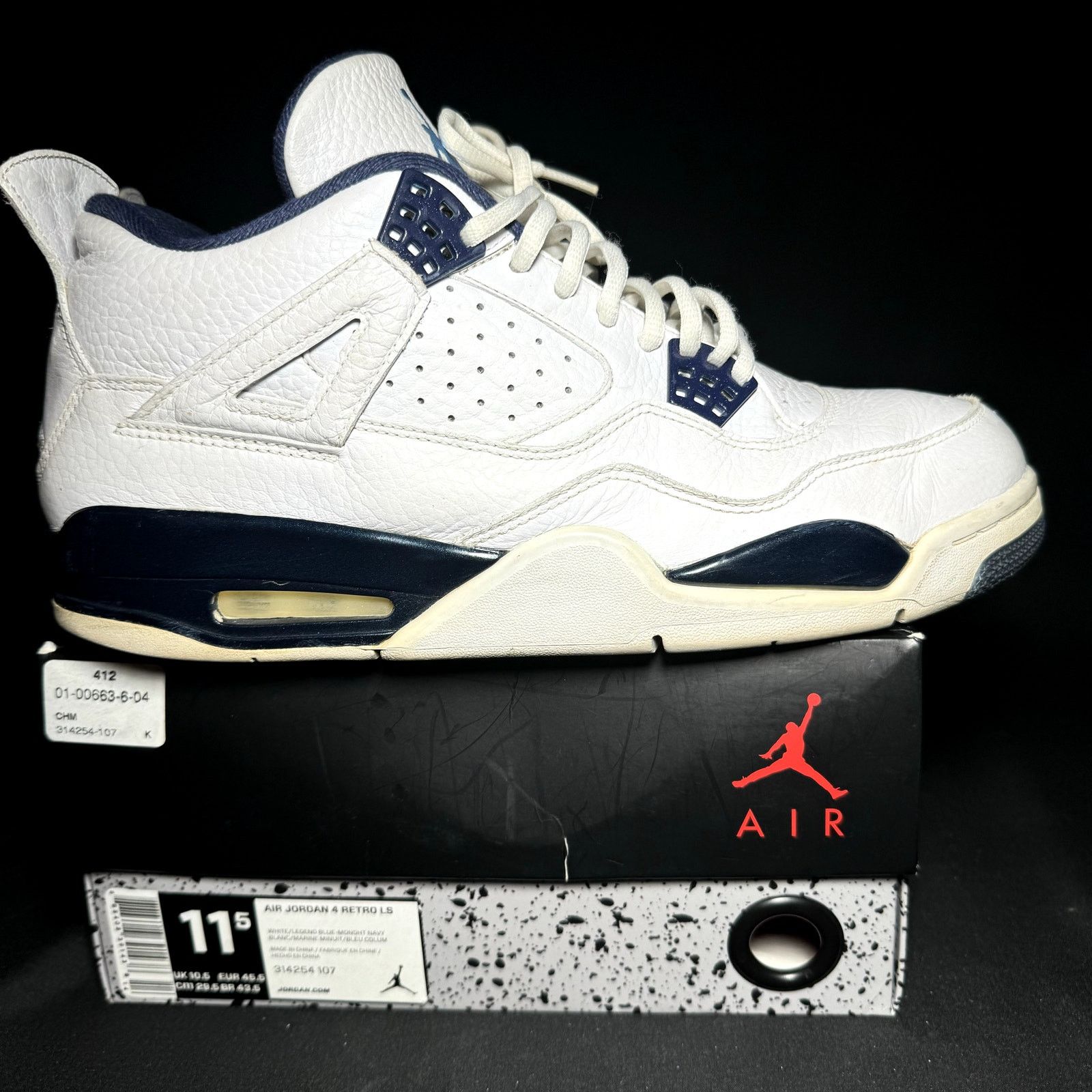 Jordan Brand × Nike Size 11.5 - Nike Air Jordan 4 Retro LS Columbia Men's Shoes Size US 11.5 / EU 44-45 - 1 Thumbnail