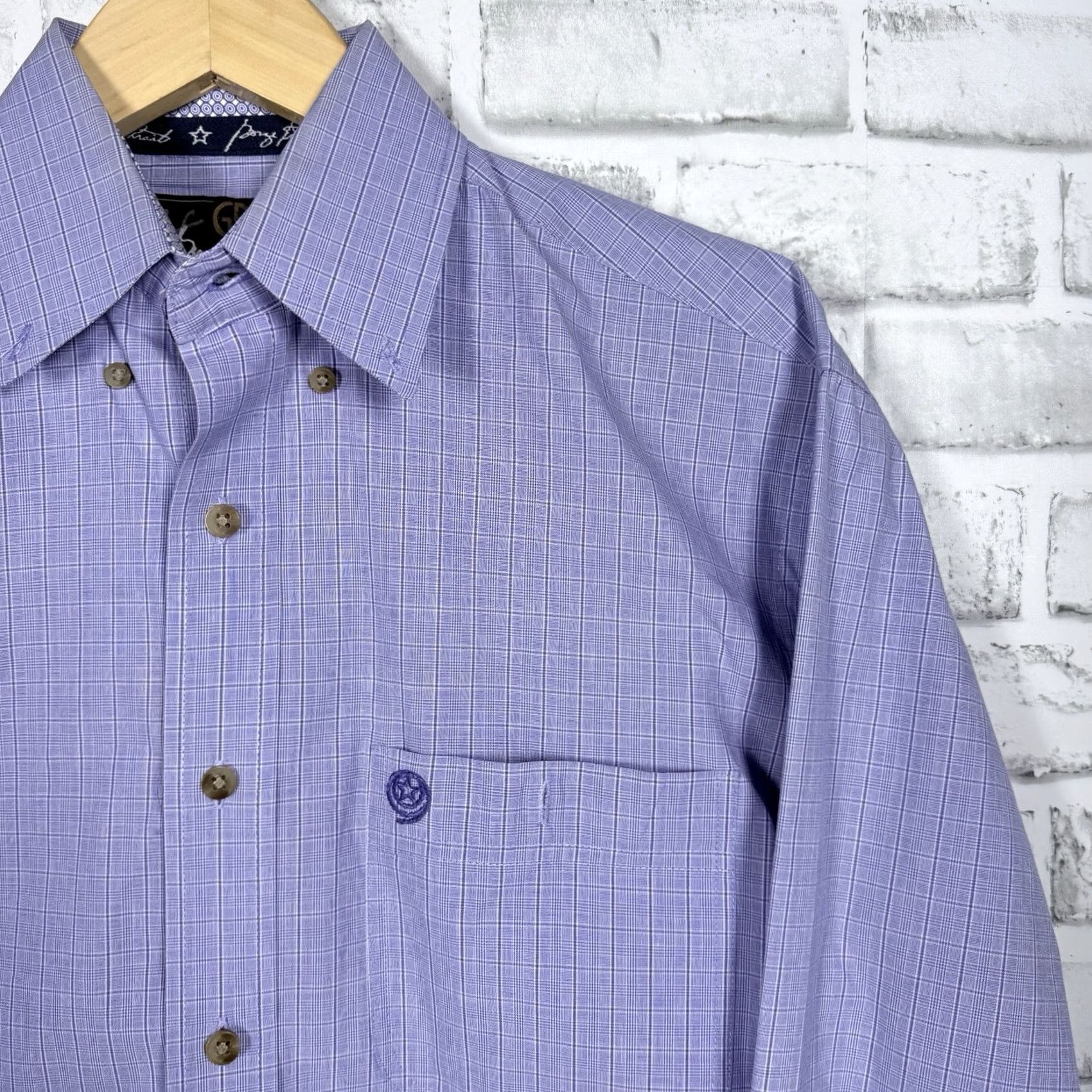 Wrangler Wrangler George Straight Western Style Long Sleeve Button-Down Mens Size S Blue Shirt Size US S / EU 44-46 / 1 - 2 Thumbnail