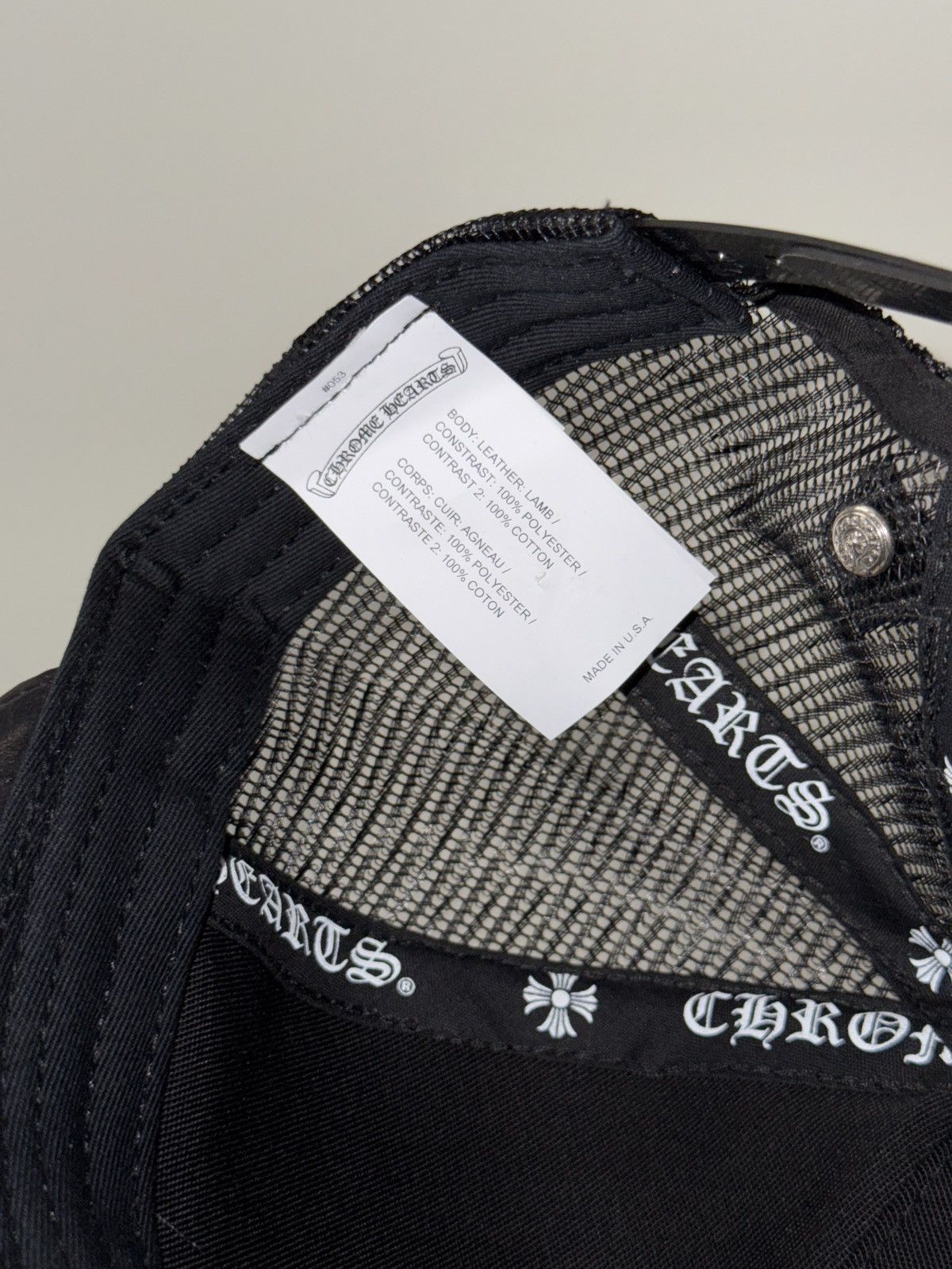 Chrome Hearts Chrome hearts logo trucker hat Size ONE SIZE - 2 Thumbnail