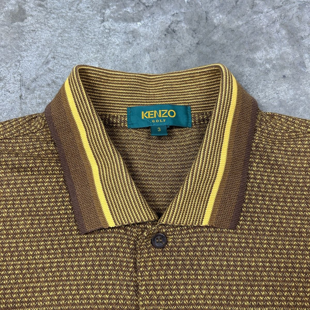 Kenzo × Vintage 1990s Kenzo Golf - Golden Polo Size US M / EU 48-50 / 2 - 9 Thumbnail