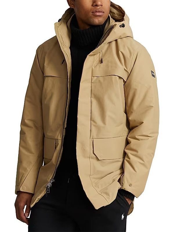 Polo Ralph Lauren 🧥 NWT RLX Ralph Lauren Water-Repellent Faille Hooded Jacket Size US XXL / EU 58 / 5 - 6 Thumbnail