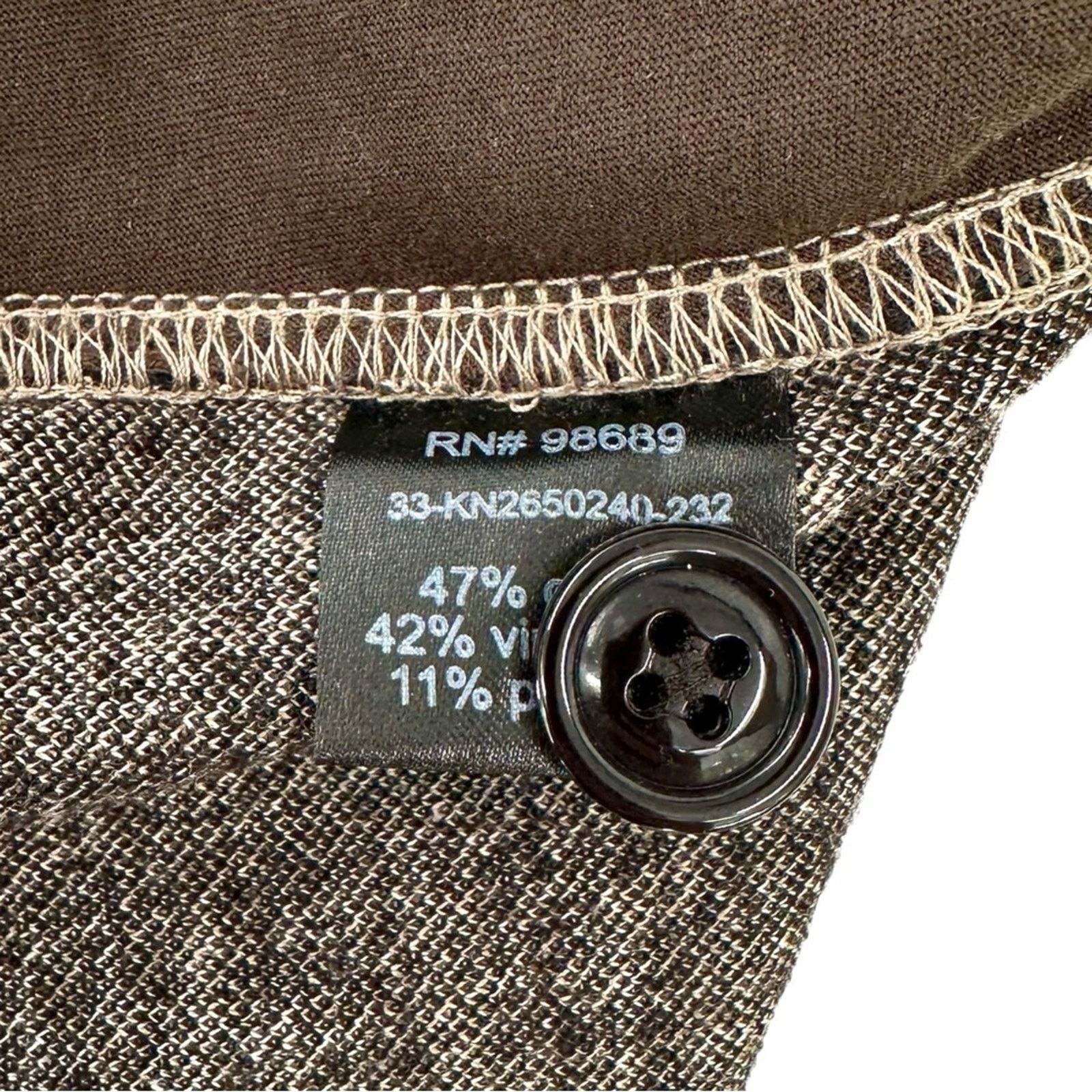 Todd Snyder Gray Brown Wool Houndstooth Pant - Double Knit Pants Size US 28 / EU 44 - 8 Thumbnail