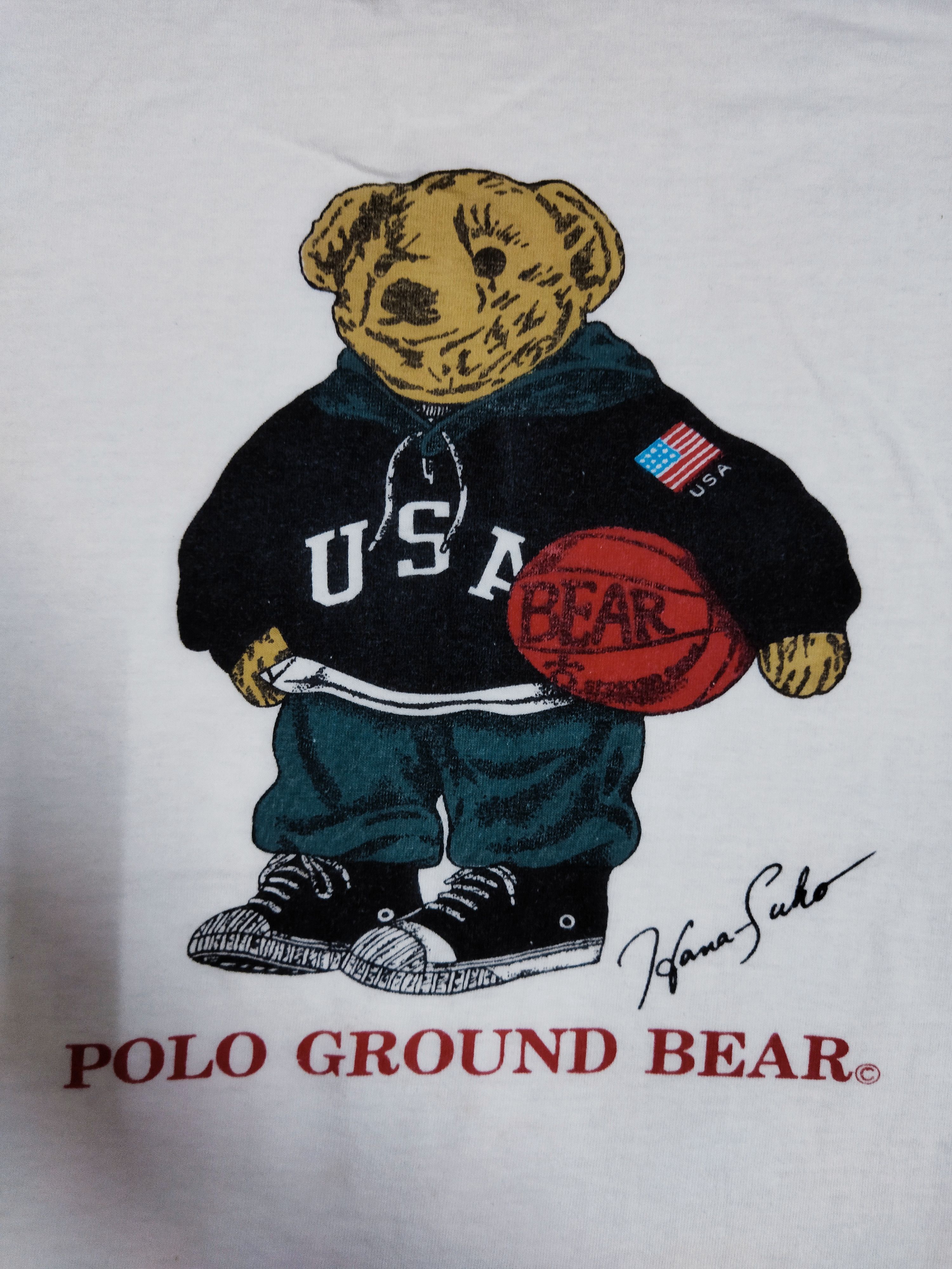 Polo Ralph Lauren Vintage Polo Bear By Polo Ground Tee Size US L / EU 52-54 / 3 - 2 Thumbnail