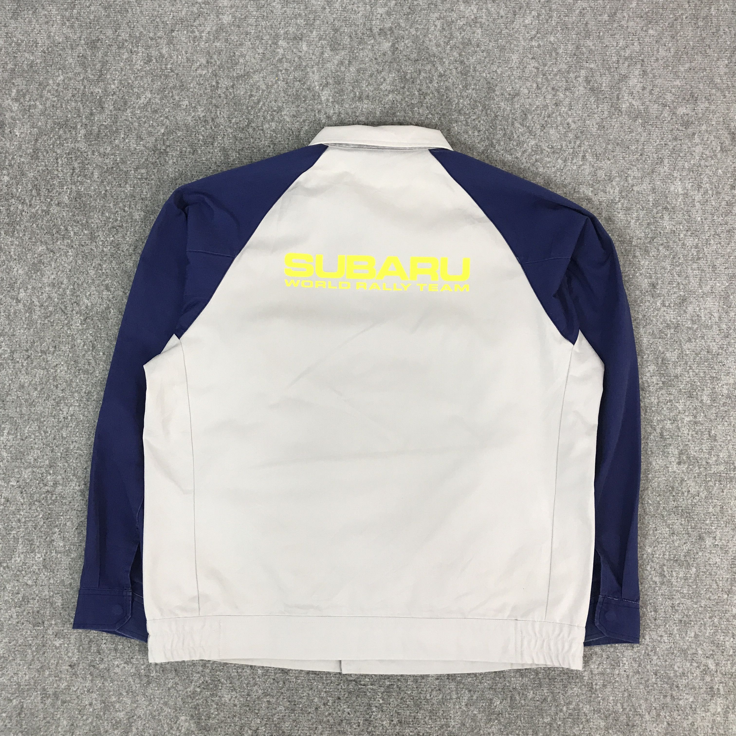 Japanese Brand VINTAGE SUBARU WORLD RALLY TEAM RACING CUSTOM JACKET Size US L / EU 52-54 / 3 - 1 Thumbnail