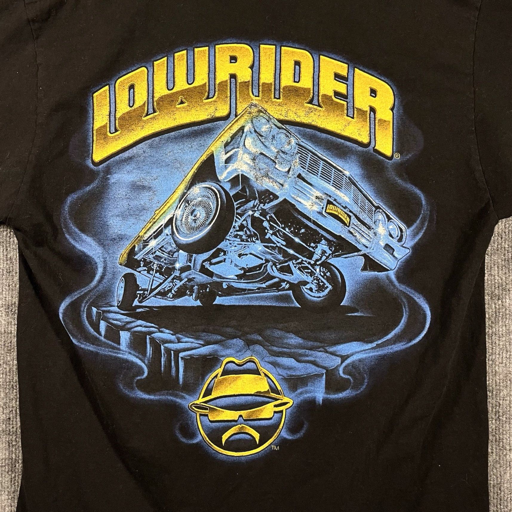Vintage VINTAGE Lowrider T-Shirt Medium Black Graphic Print 90s Hydraulics Mens Size US M / EU 48-50 / 2 - 2 Thumbnail