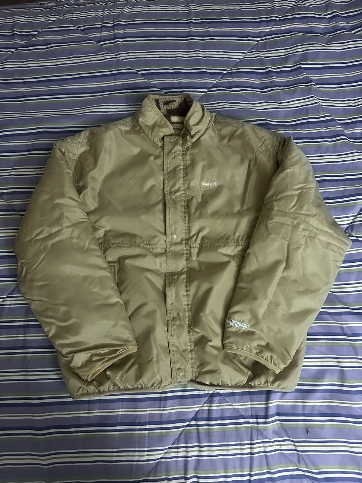 Supreme Supreme geo reversible windstopper fleece jacket Size US M / EU 48-50 / 2 - 3 Thumbnail