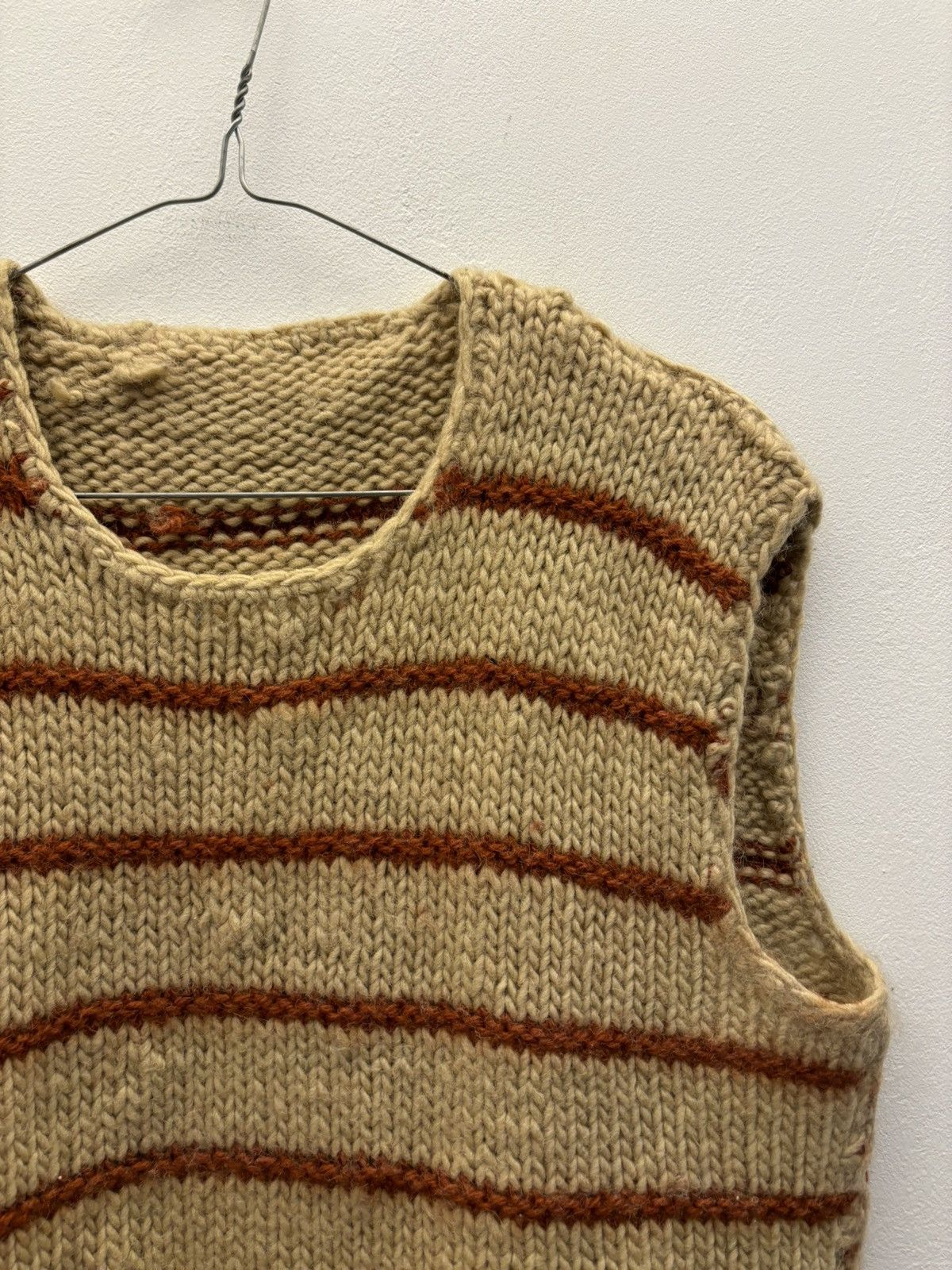 Handmade × Japanese Brand Vintage Wool Handknitted Stripper Vest Size US M / EU 48-50 / 2 - 5 Thumbnail