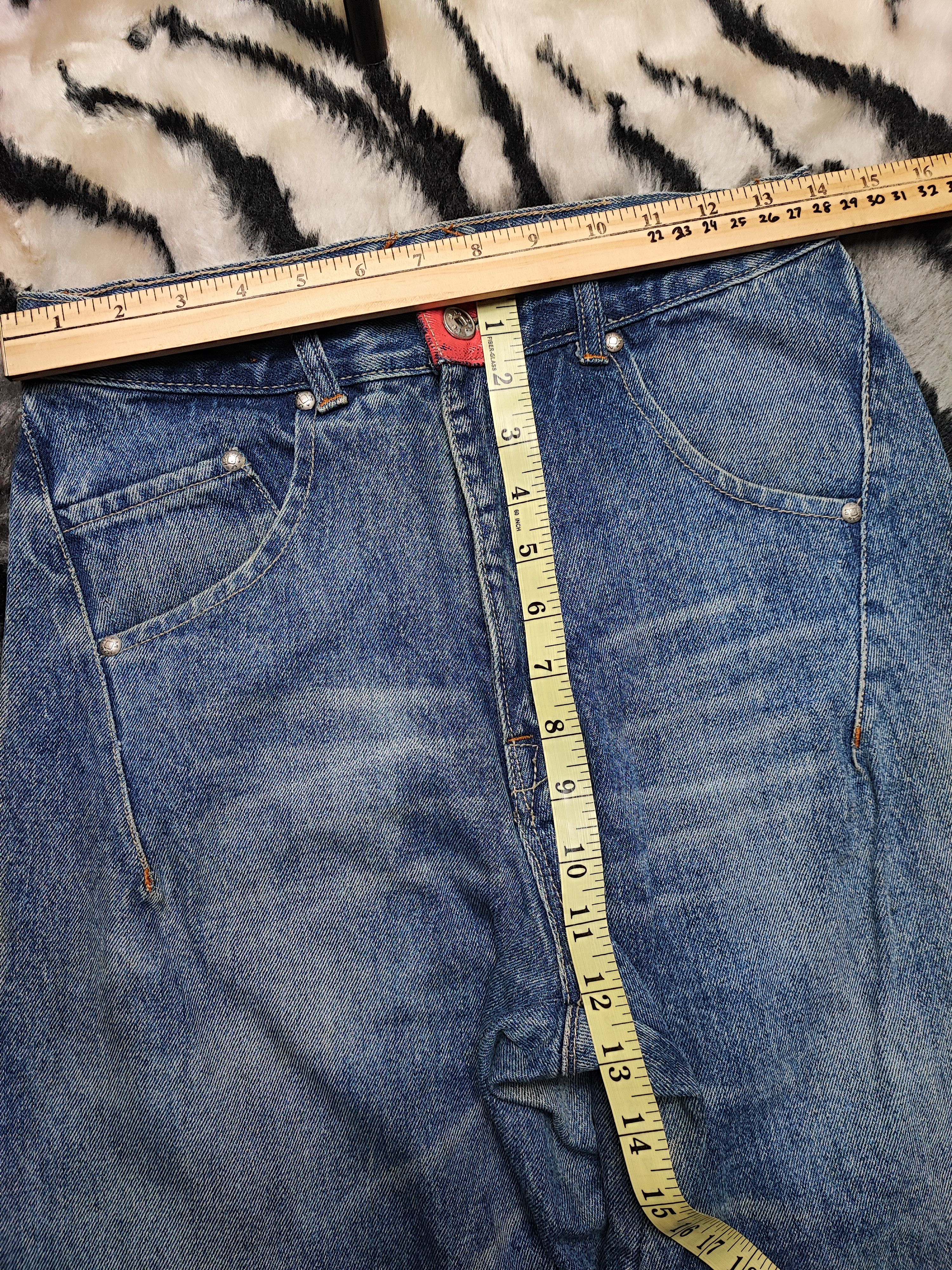 Marithe + Francois Girbaud Vintage MFG Trash Distress Grunge Erd Chrome Baggy Wide Leg Size US 28 / EU 44 - 4 Thumbnail