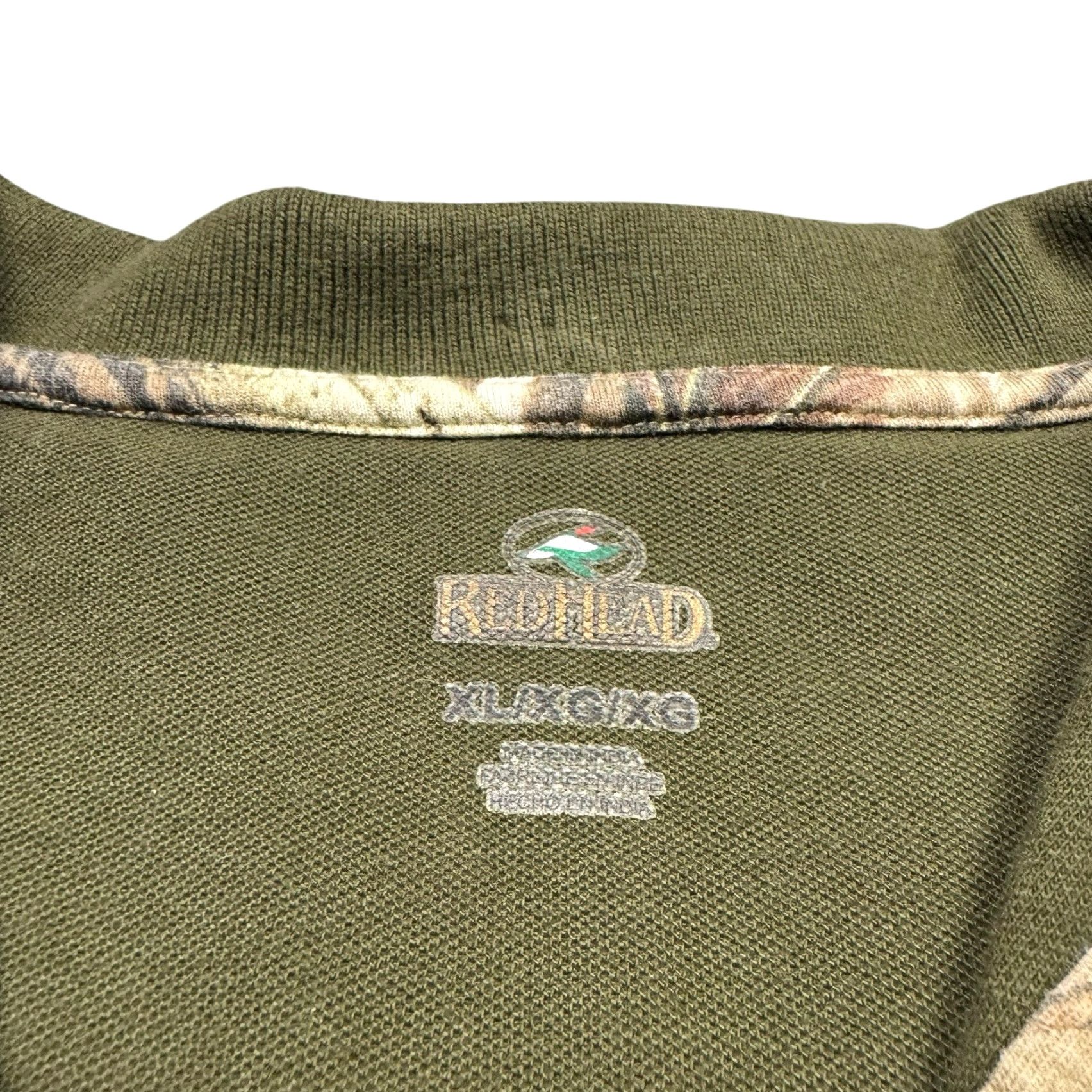 Vintage RedHead Polo Shirt Mens XL Camouflage Quilted Olive Green Workwear Camouflage Army Hunting Golf OLIVE DRAB Mens XL Polo Size US XL / EU 56 / 4 - 3 Thumbnail