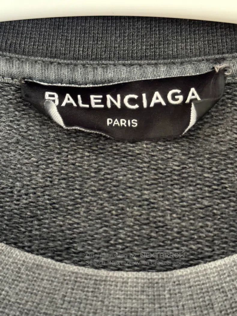 Balenciaga Balenciaga Washed gray sinner sweatshirt Size US S / EU 44-46 / 1 - 3 Thumbnail