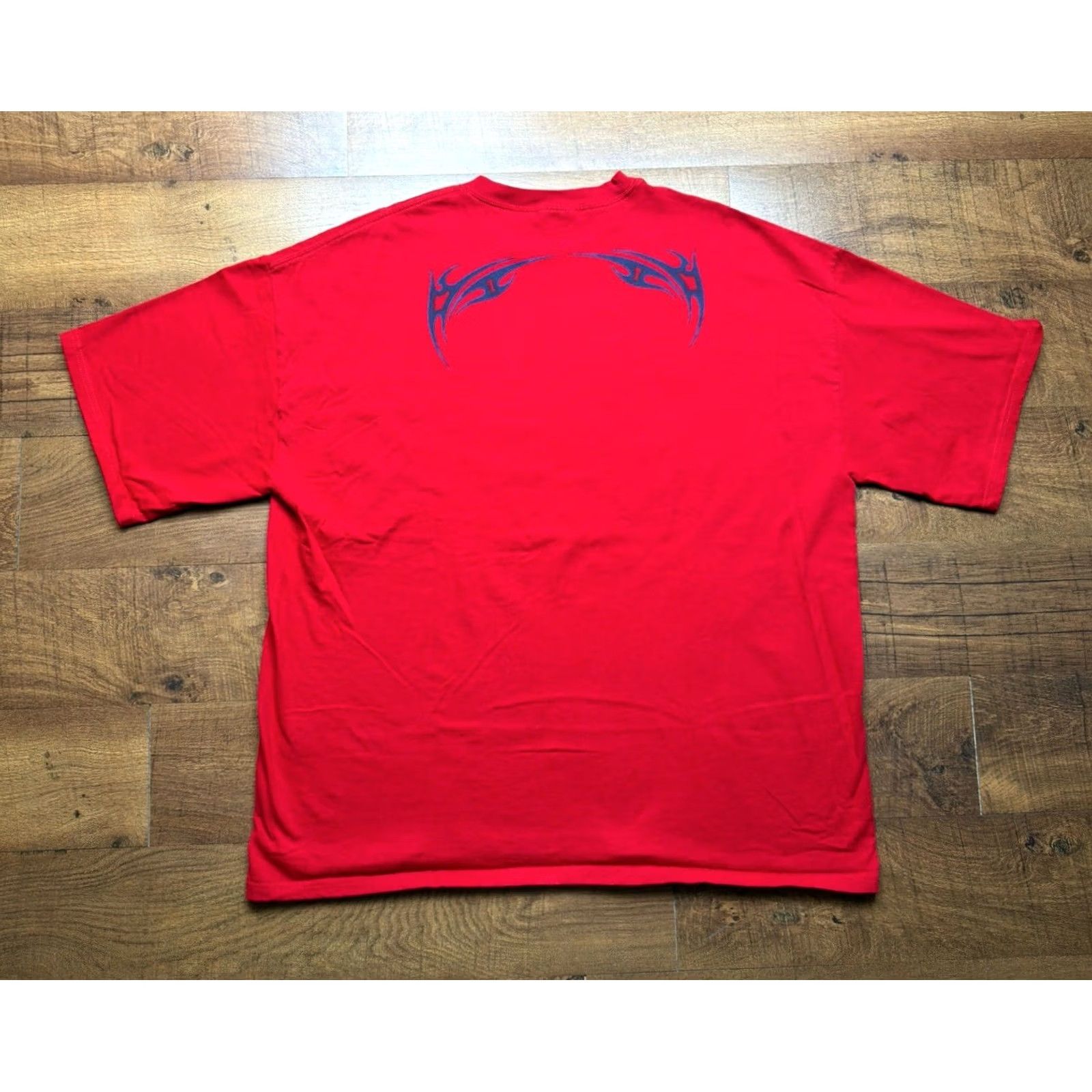 Adidas Vintage Y2K Adidas Red Graphic tribal Heat Transfer logo tee Mens Size 2XL - Cotton Shirt Size US XXL / EU 58 / 5 - 3 Thumbnail
