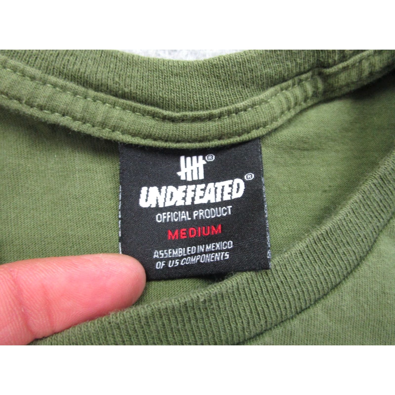 Undefeated Undefeated Shirt Mens M Green Basketball Streetwear Tee” Size US M / EU 48-50 / 2 - 5 Thumbnail