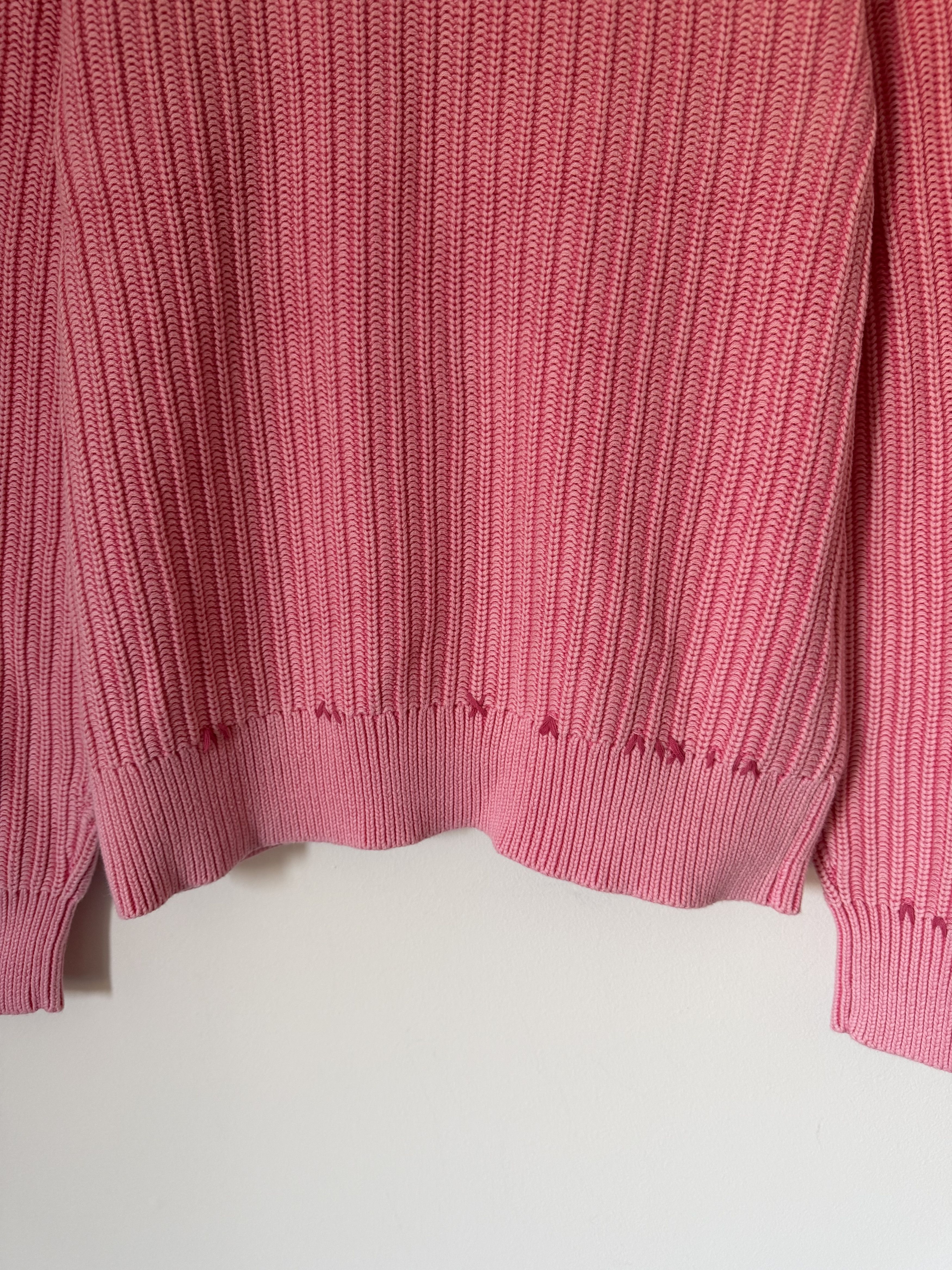 Madhappy Madhappy Mended Pigment Dyed Sweater in Pink Size US M / EU 48-50 / 2 - 7 Thumbnail