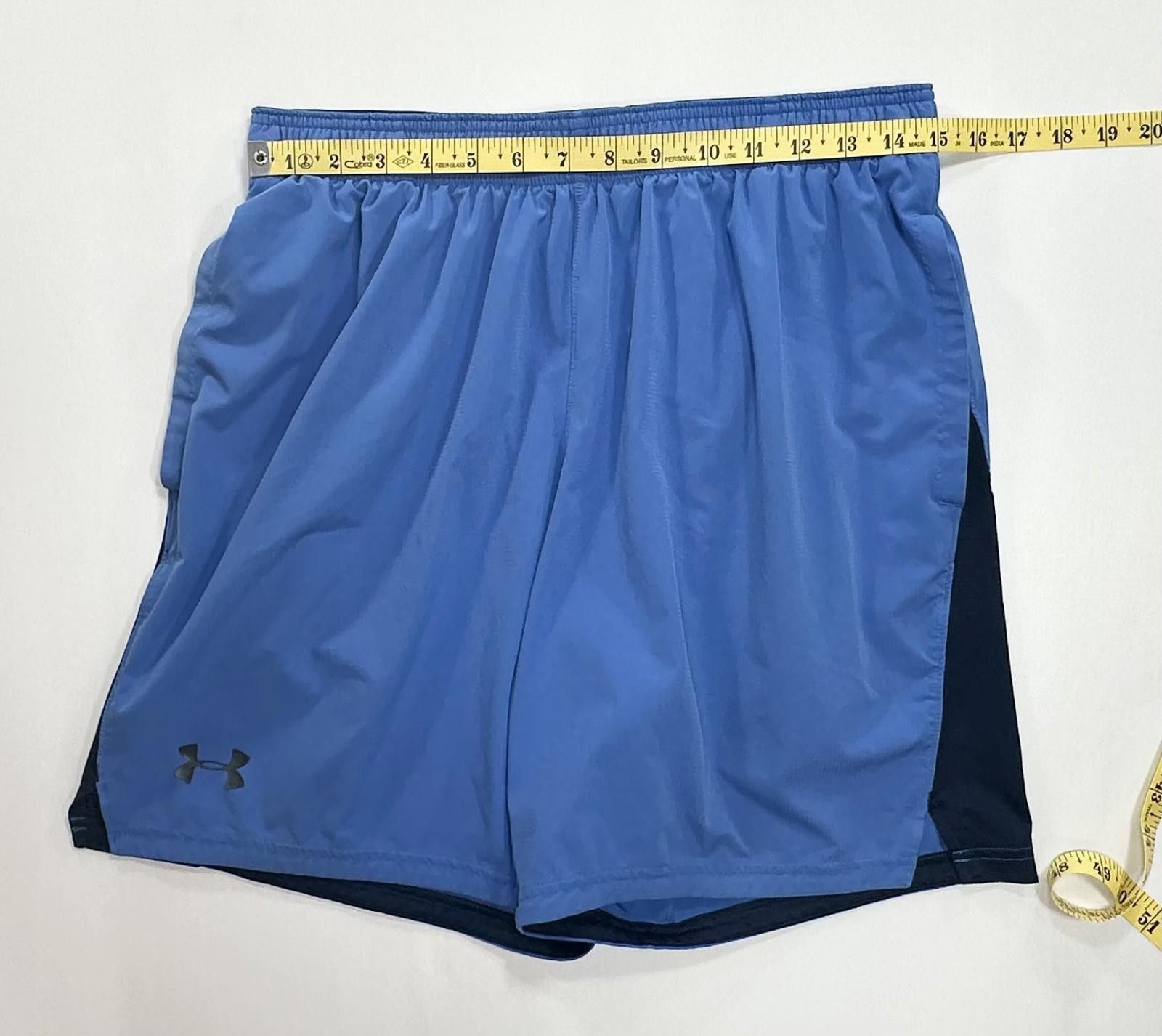 Under Armour Under Armour Elastic Drawstring Athletic Shorts Blue Mens L Size US 34 / EU 50 - 3 Thumbnail