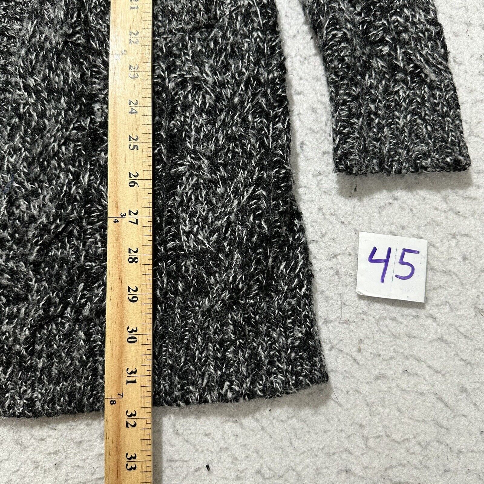 Gap Gap XS Cardigan Sweater Pockets Heavyweight Knit Black Size XS / US 0-2 / IT 36-38 - 9 Thumbnail