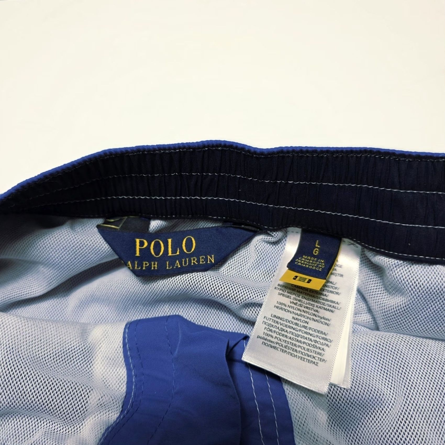 Polo Ralph Lauren Polo Ralph Lauren Kailua Swim Trunks Shorts Men Large 8.5 Inch Classic Fit Blue Solid Logo Mesh Brief Trunks Bottom Swim Shorts Mens Size US L / EU 52-54 / 3 - 4 Thumbnail