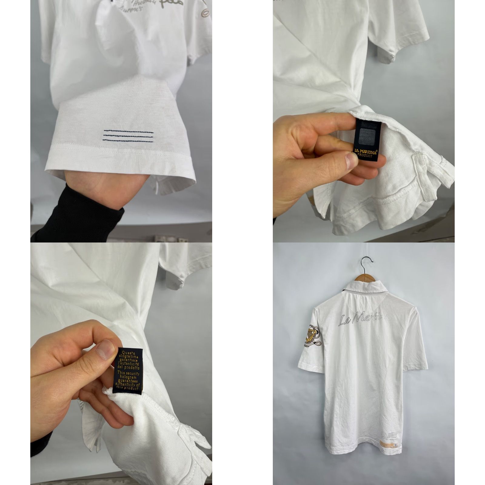 La Martina VINTAGE LA MARTINA Polo Shirt Mens L White Buenos Aires Y2K Rare Retro Size US L / EU 52-54 / 3 - 8 Thumbnail