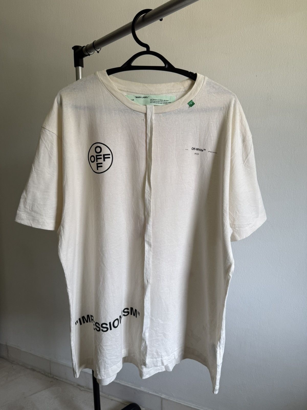 Off-White Off white "impressionism" oversize tee Size US XL / EU 56 / 4 - 2 Thumbnail